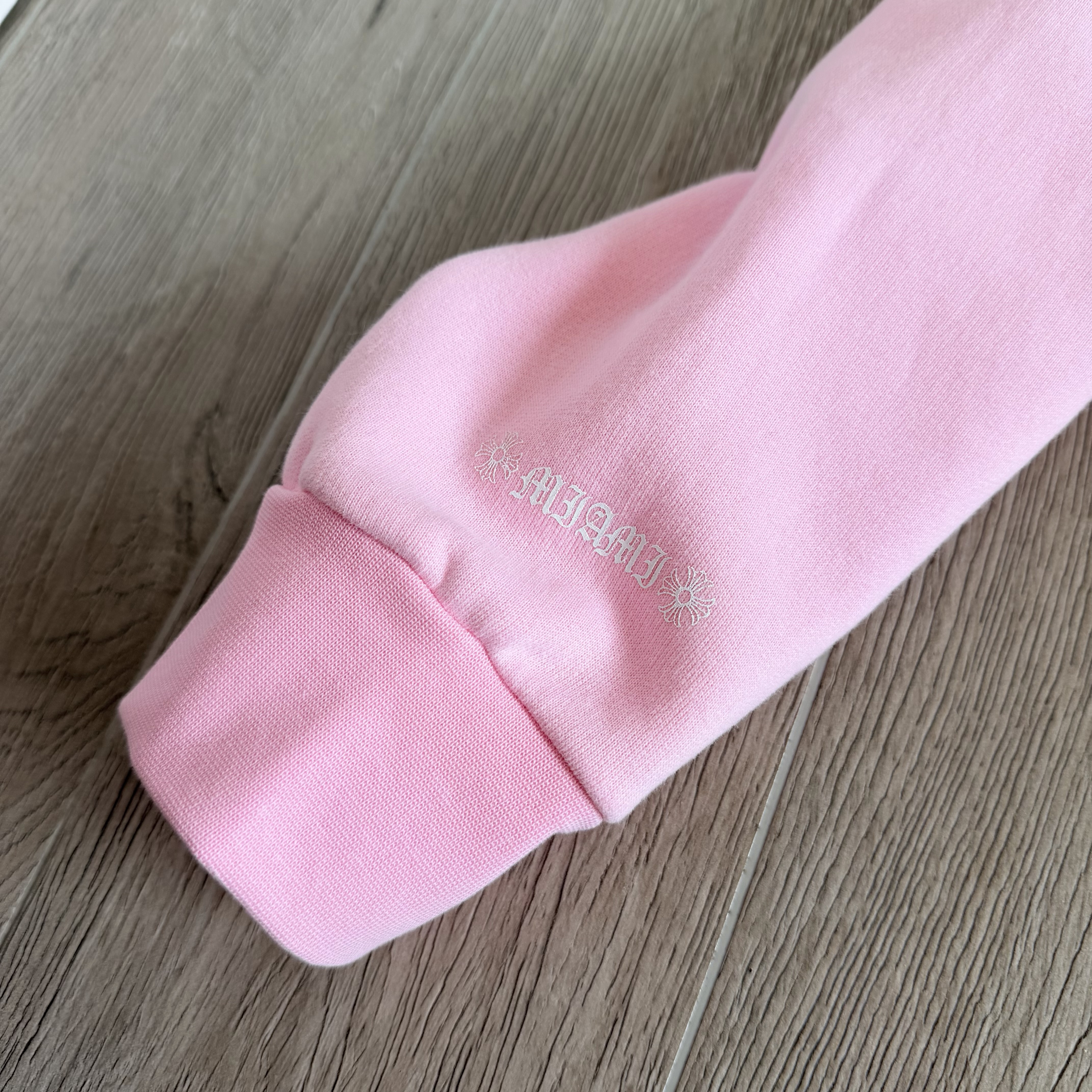 Chrome Hearts 克罗心 miami 迈阿密限定款抓绒连帽卫衣 连帽衫 外套 长袖 粉色