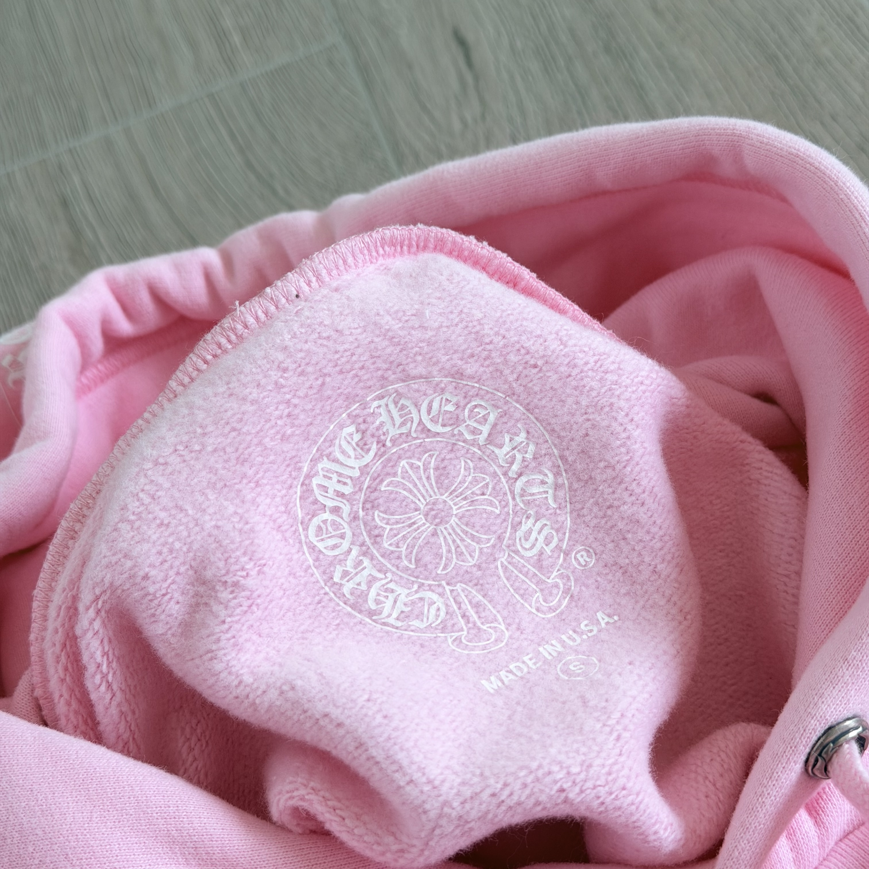 Chrome Hearts 克罗心 miami 迈阿密限定款抓绒连帽卫衣 连帽衫 外套 长袖 粉色