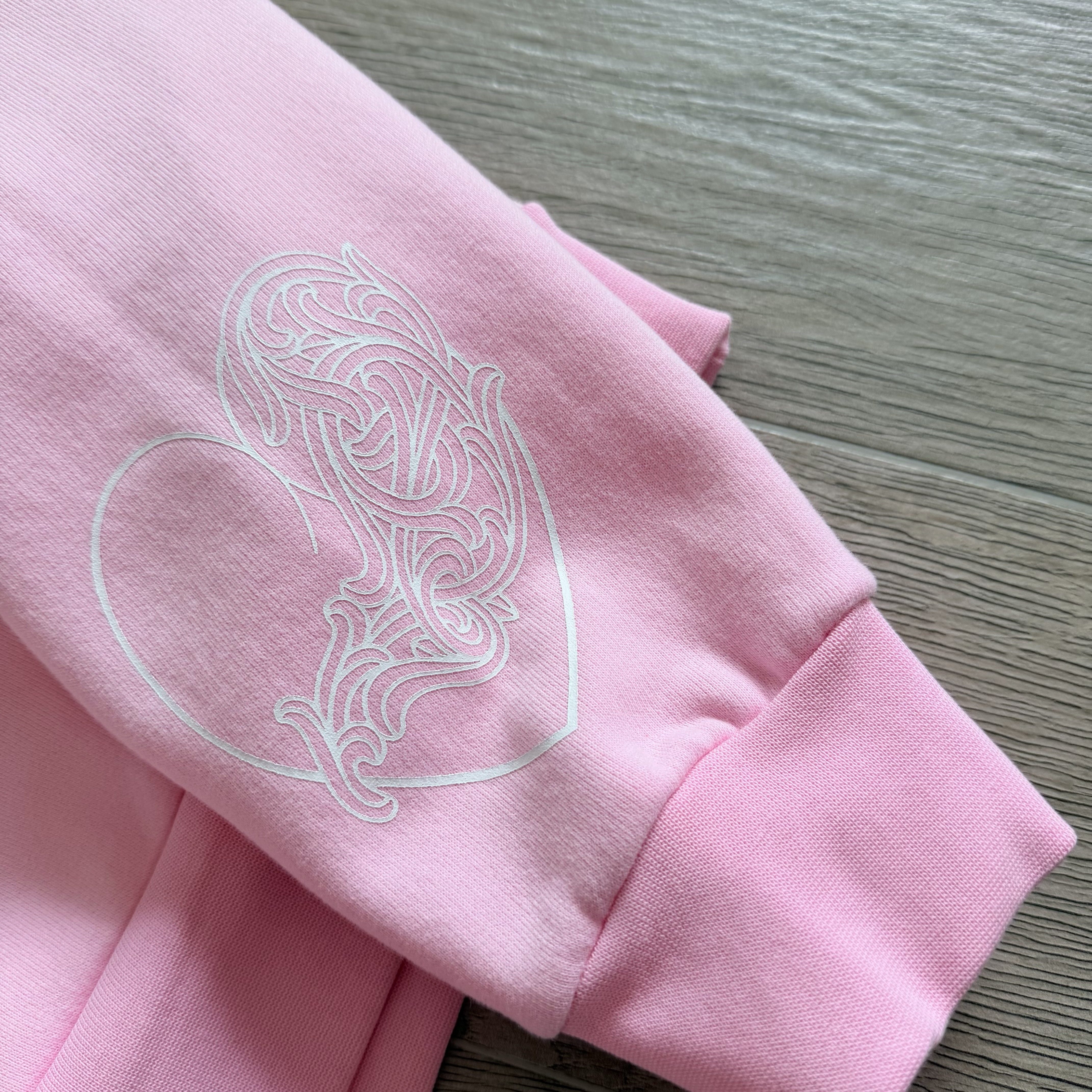 Chrome Hearts 克罗心 miami 迈阿密限定款抓绒连帽卫衣 连帽衫 外套 长袖 粉色