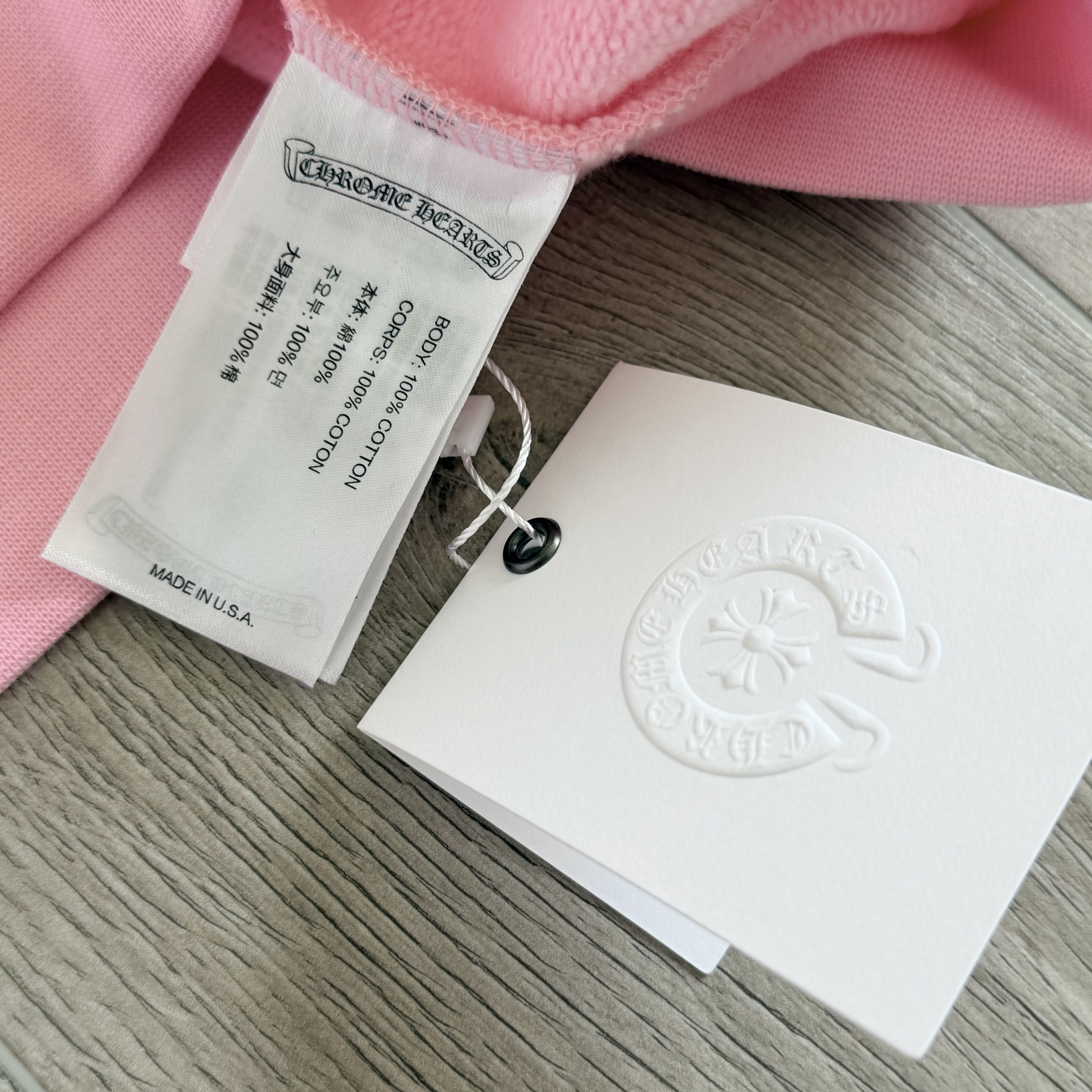Chrome Hearts 克罗心 miami 迈阿密限定款抓绒连帽卫衣 连帽衫 外套 长袖 粉色