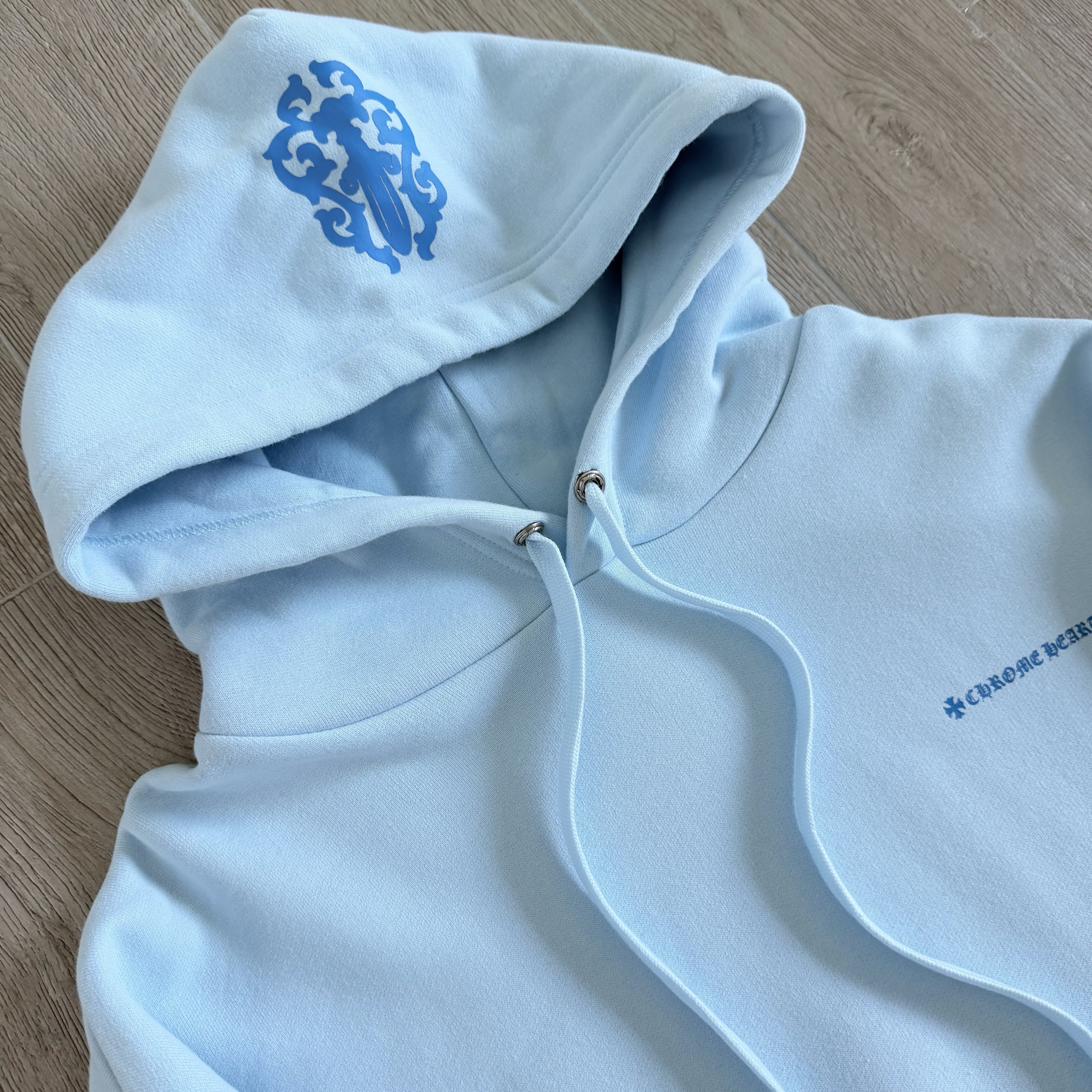 Chrome Hearts 克罗心 miami 迈阿密限定款抓绒连帽卫衣 连帽衫 外套 长袖 蓝色