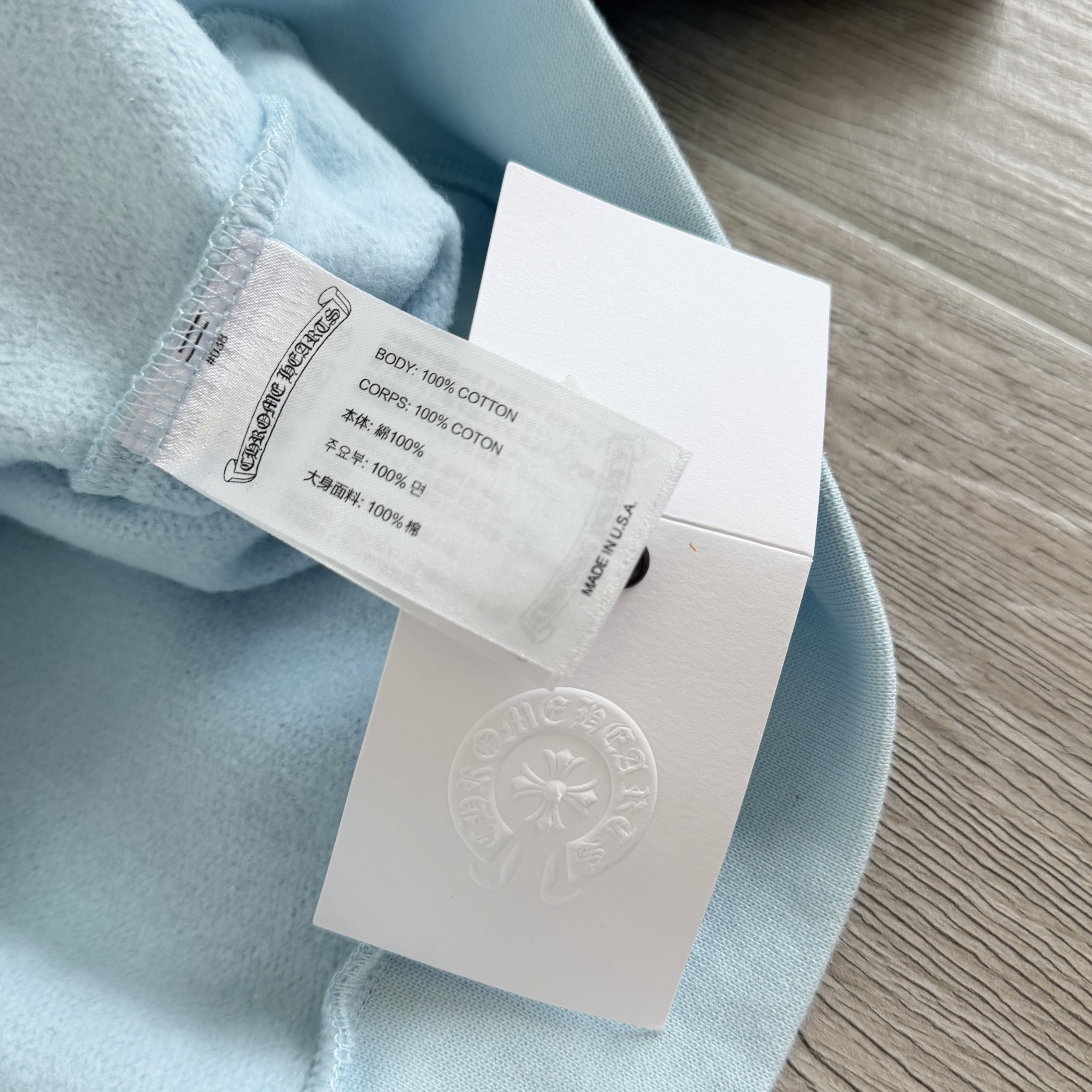 Chrome Hearts 克罗心 miami 迈阿密限定款抓绒连帽卫衣 连帽衫 外套 长袖 蓝色