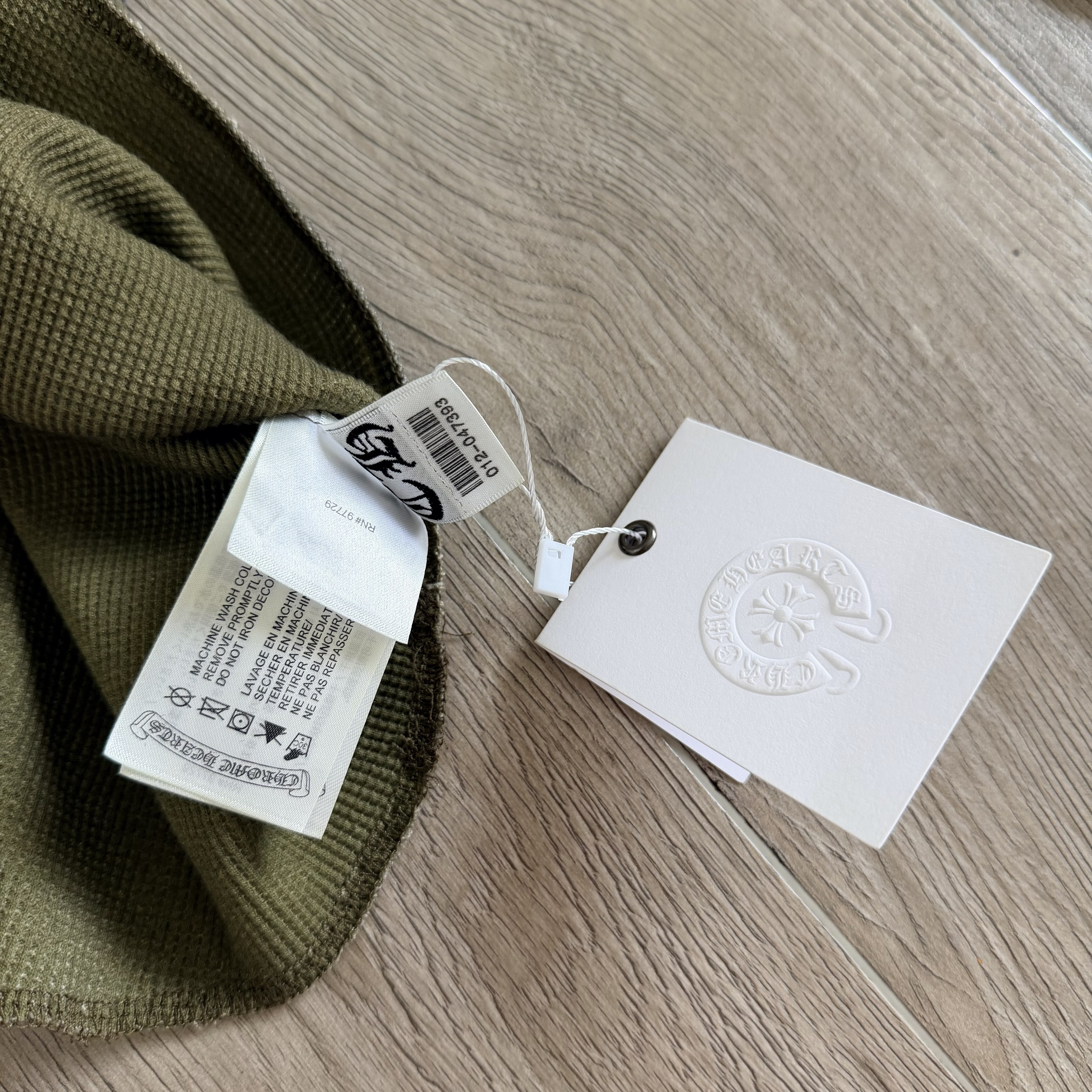 Chrome Hearts CH 克罗心 保暖系列 华夫格胸前满福十字架后背马蹄印花圆领修身T恤 打底衫 长袖 女款 迷彩