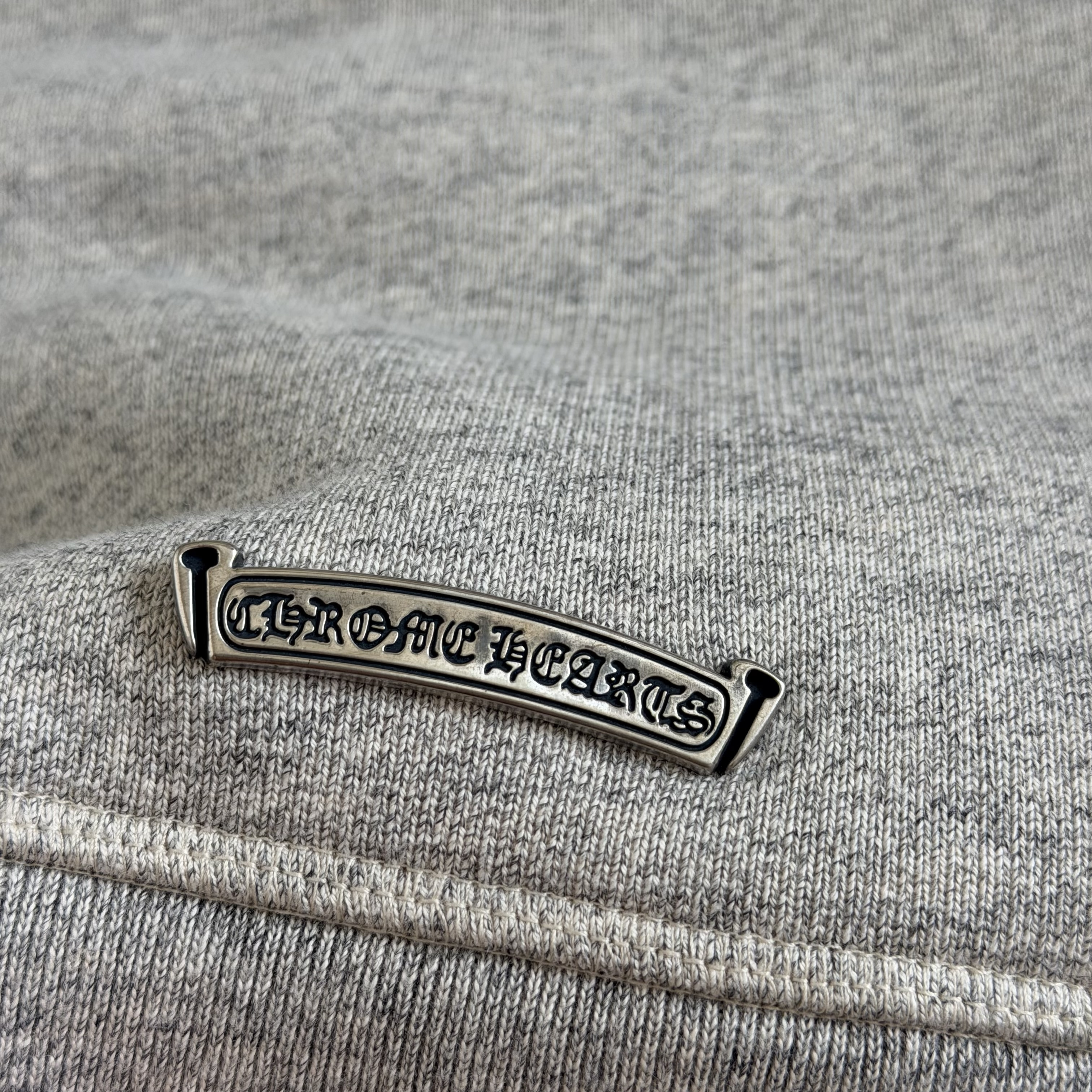 925 Chrome Hearts 克罗心 字母刺绣logo圆领卫衣 套头 外套 长袖 秋冬 灰色