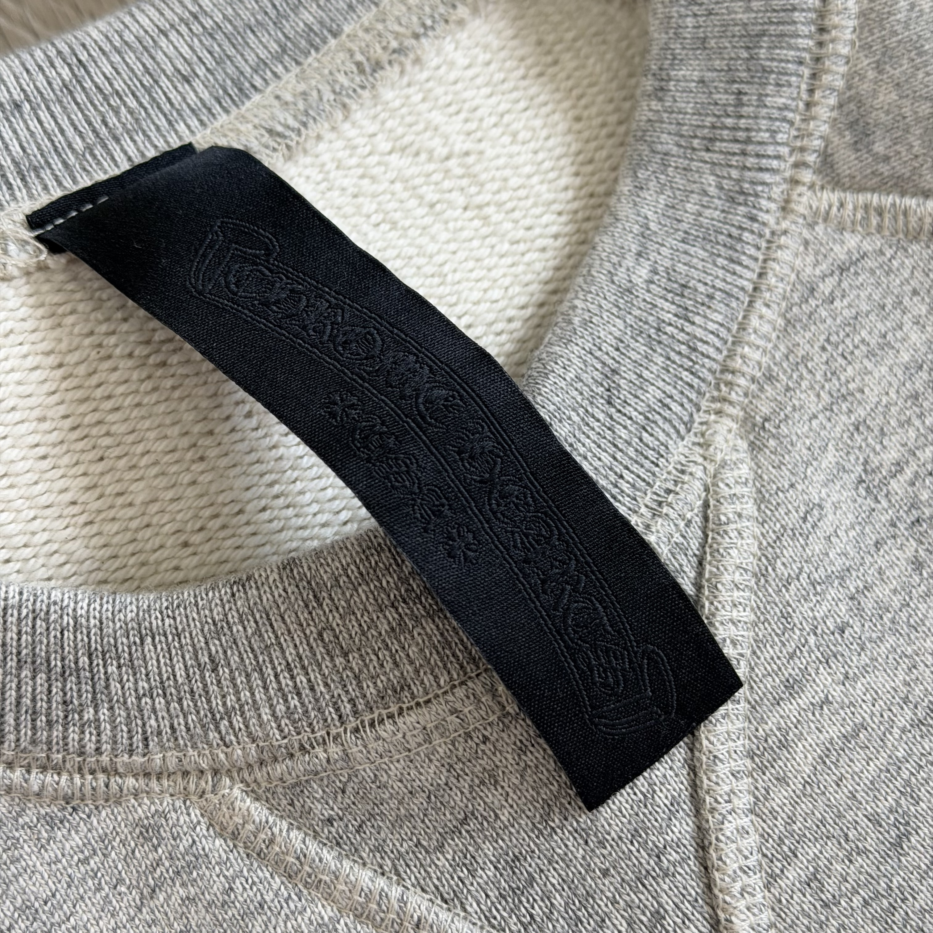 925 Chrome Hearts 克罗心 字母刺绣logo圆领卫衣 套头 外套 长袖 秋冬 灰色