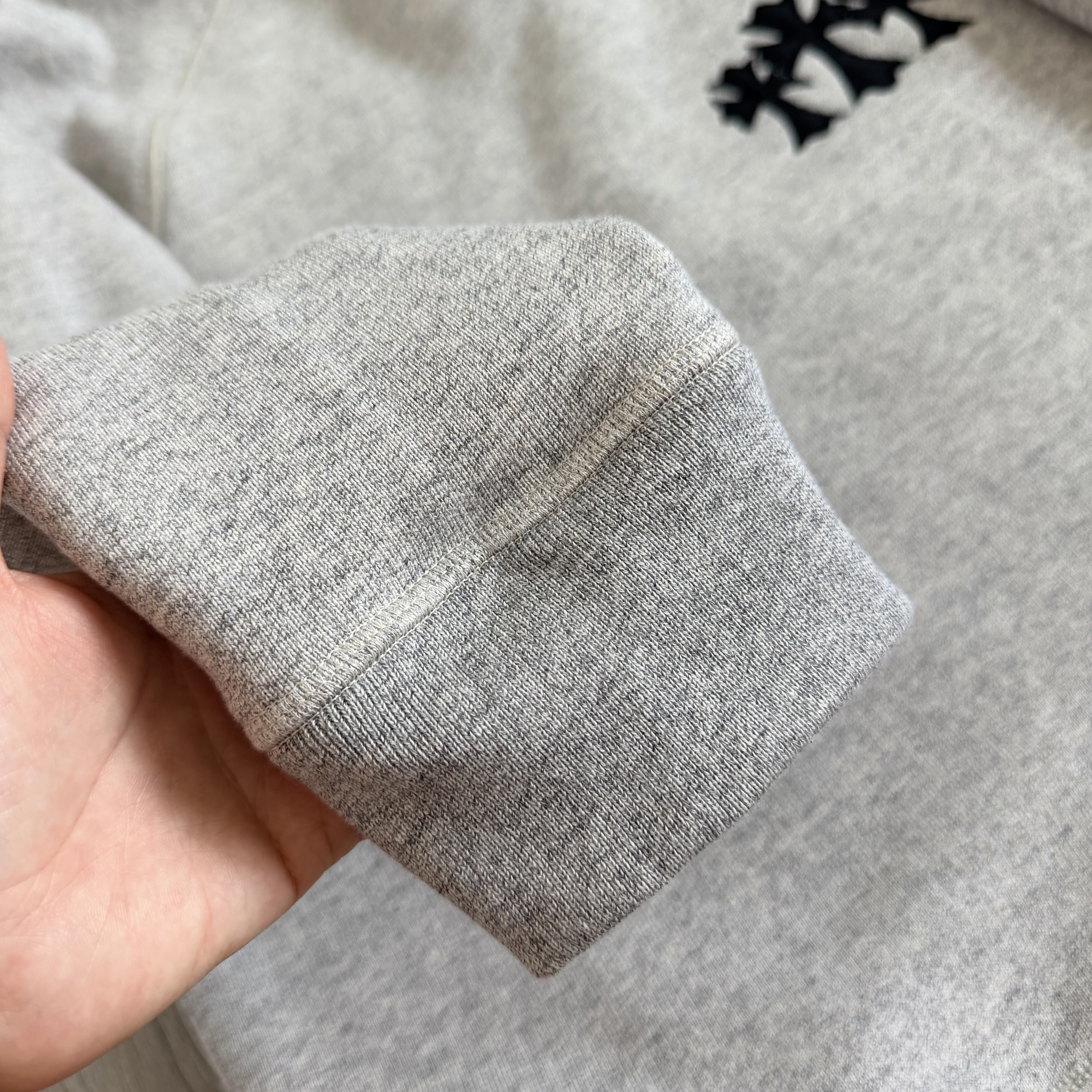925 Chrome Hearts 克罗心 字母刺绣logo圆领卫衣 套头 外套 长袖 秋冬 灰色