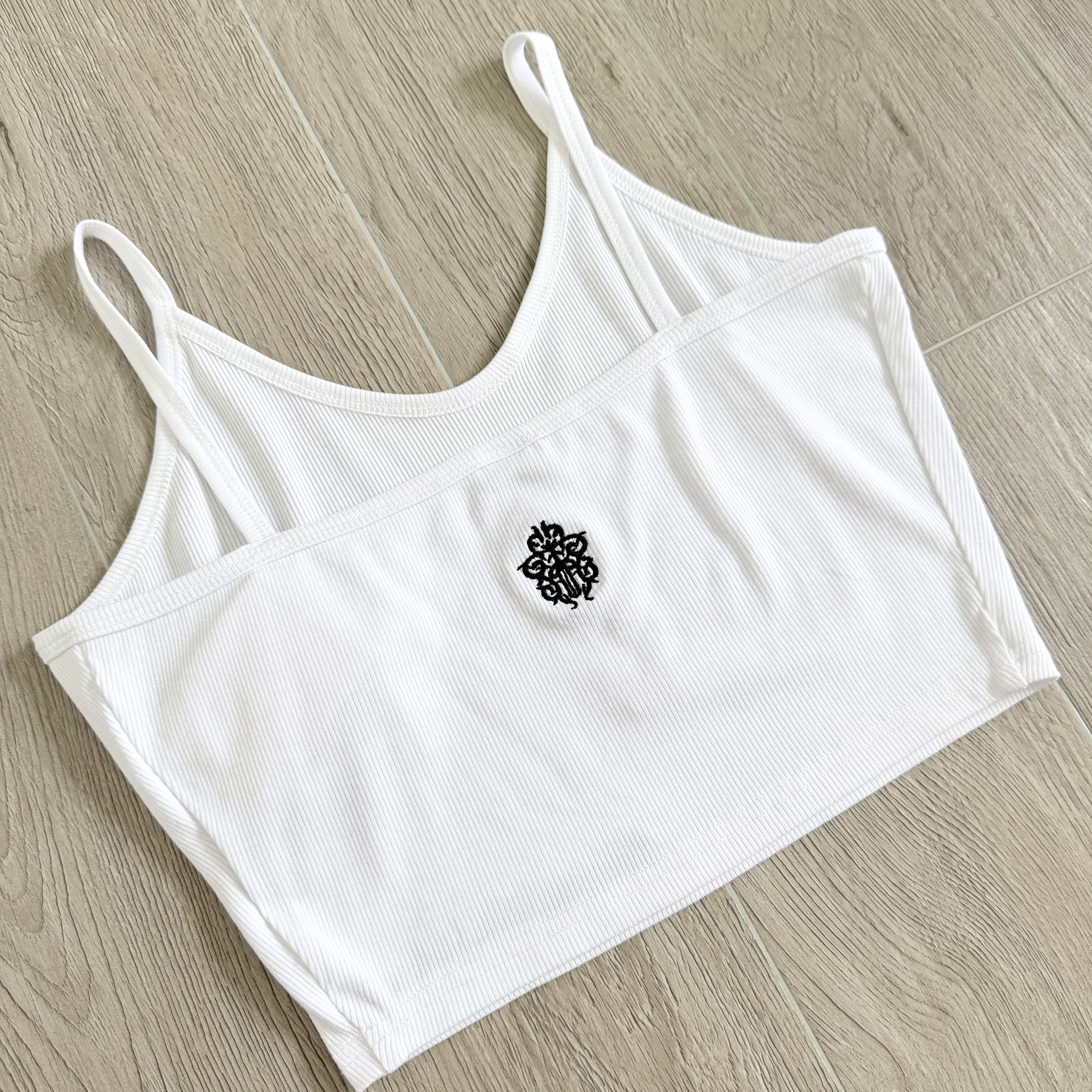 Chrome Hearts CH 克罗心 Bad Seeds 短款吊带背心 女款 黑色 白色