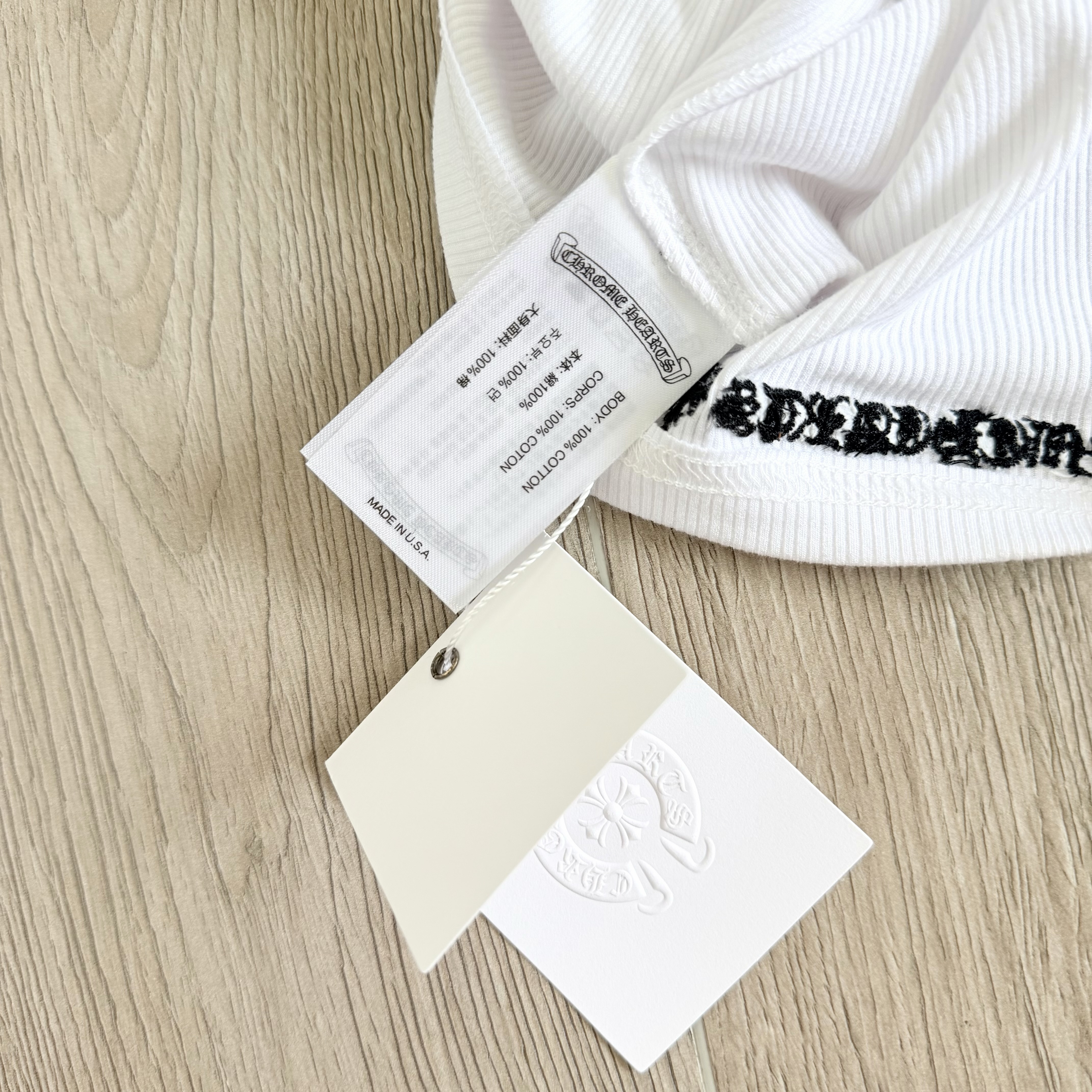 Chrome Hearts CH 克罗心 Bad Seeds 短款吊带背心 女款 黑色 白色