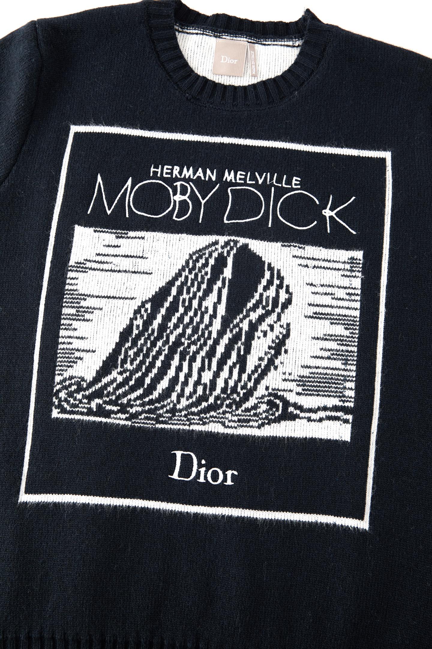 DIOR 迪奥 刺绣提花标识圆领毛衣 针织衫 外套 秋冬 长袖 海军色 B0