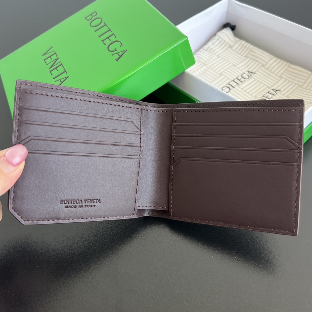 BV 葆蝶 Bottega Veneta Piccolo Bi-Fold Bi-fold wallet – Cowhide leather 钱包短夹 红色-B0-796966