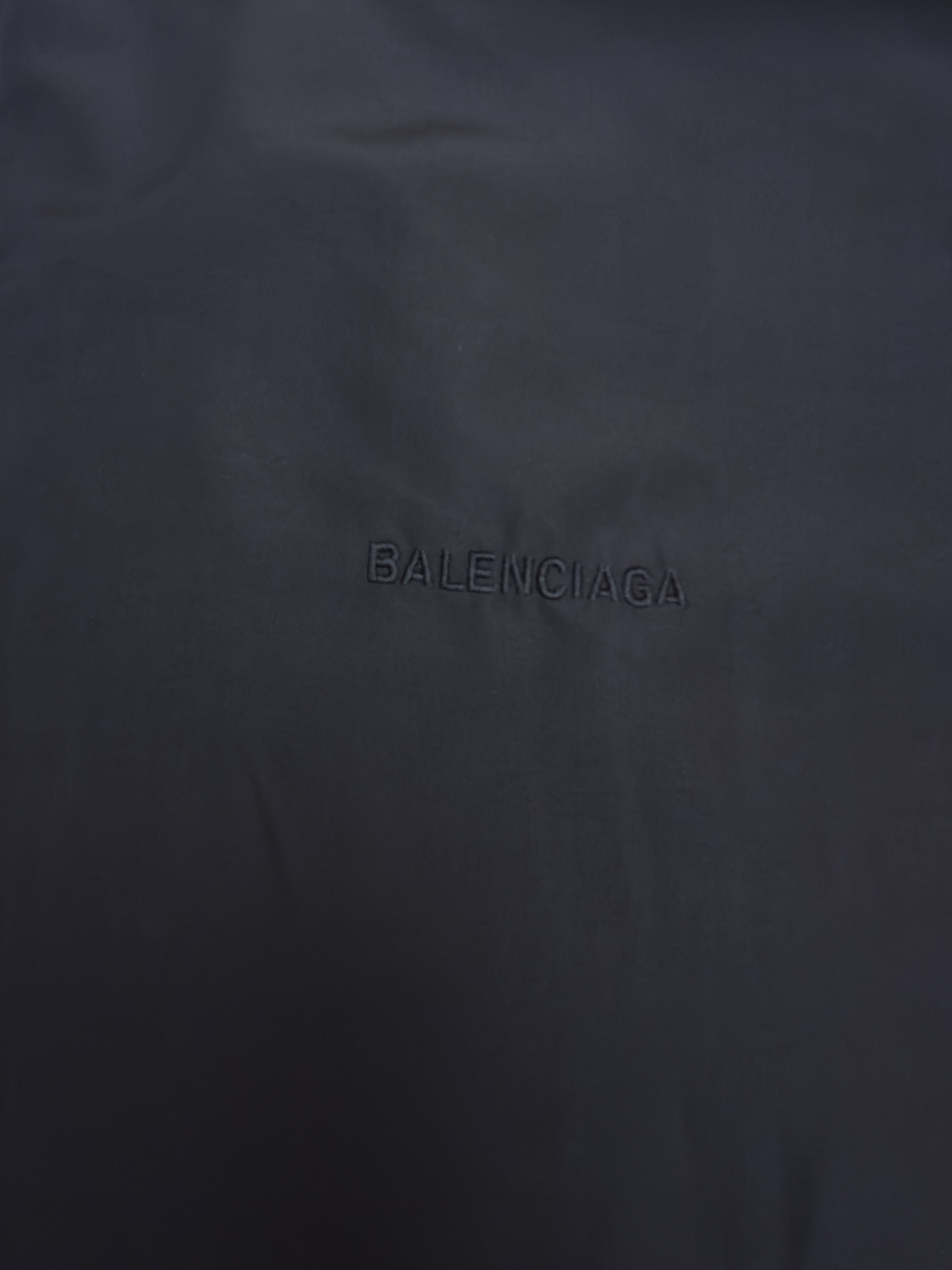 Balenciaga 巴黎世家 涂鸦胶带印花拉链立领夹克 外套 长袖 秋冬 黑色 B0