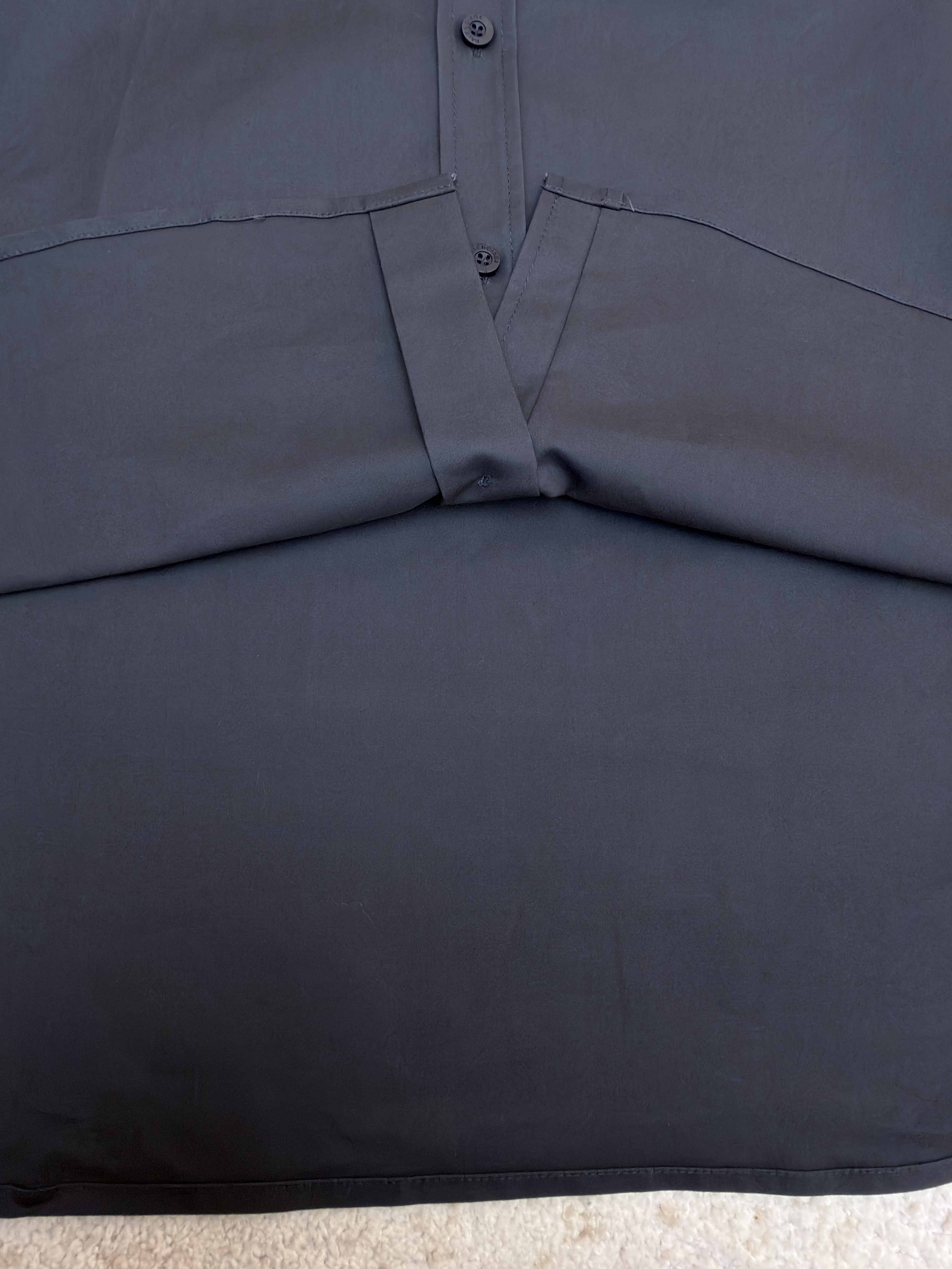 Balenciaga 巴黎世家 后背字母logo印花衬衫 长袖 外套 黑色 白色 B0