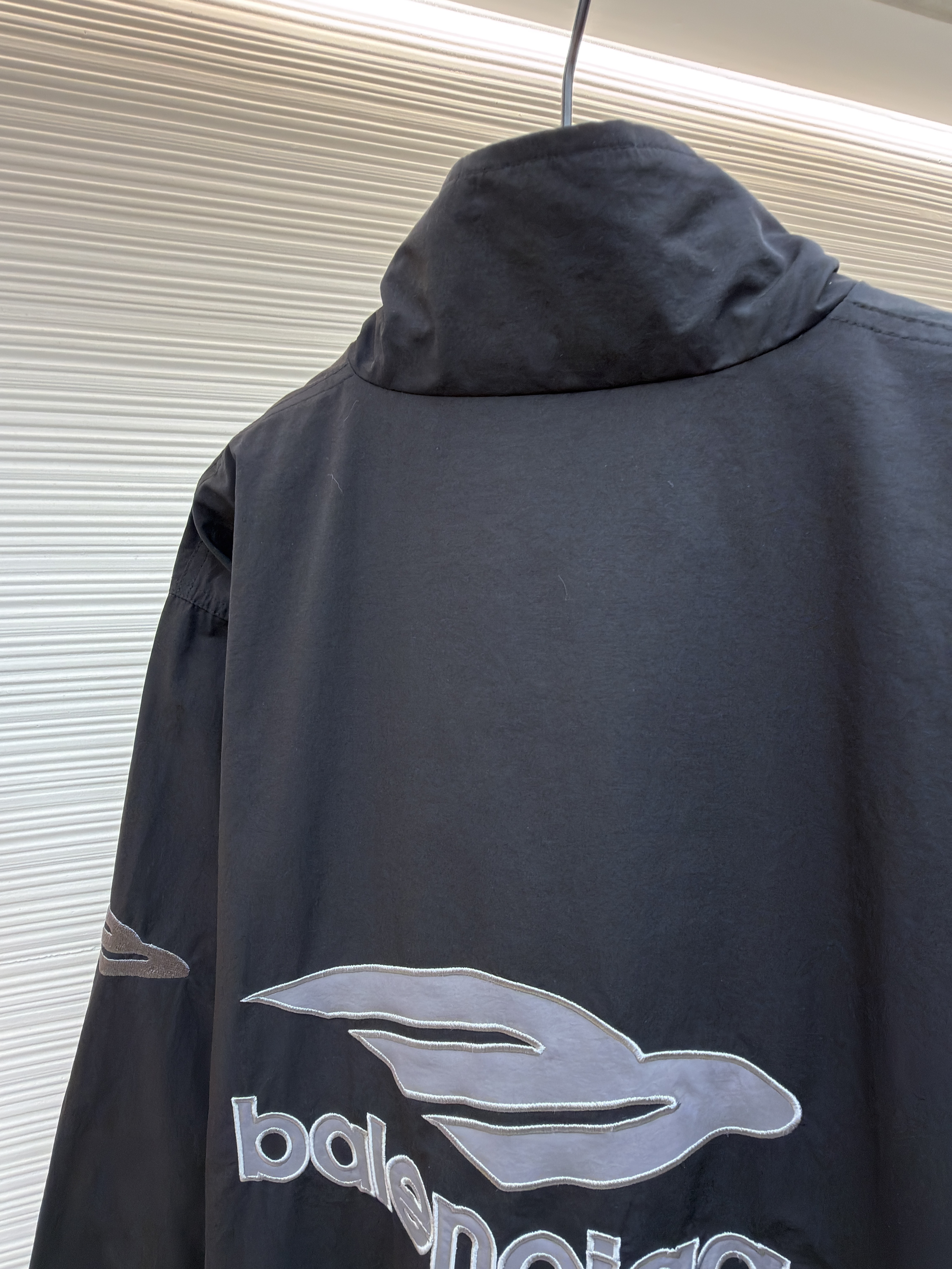 Balenciaga 巴黎世家 3B字母logo拉链立领外套 夹克 运动衫 长袖 黑色 蓝色 C0