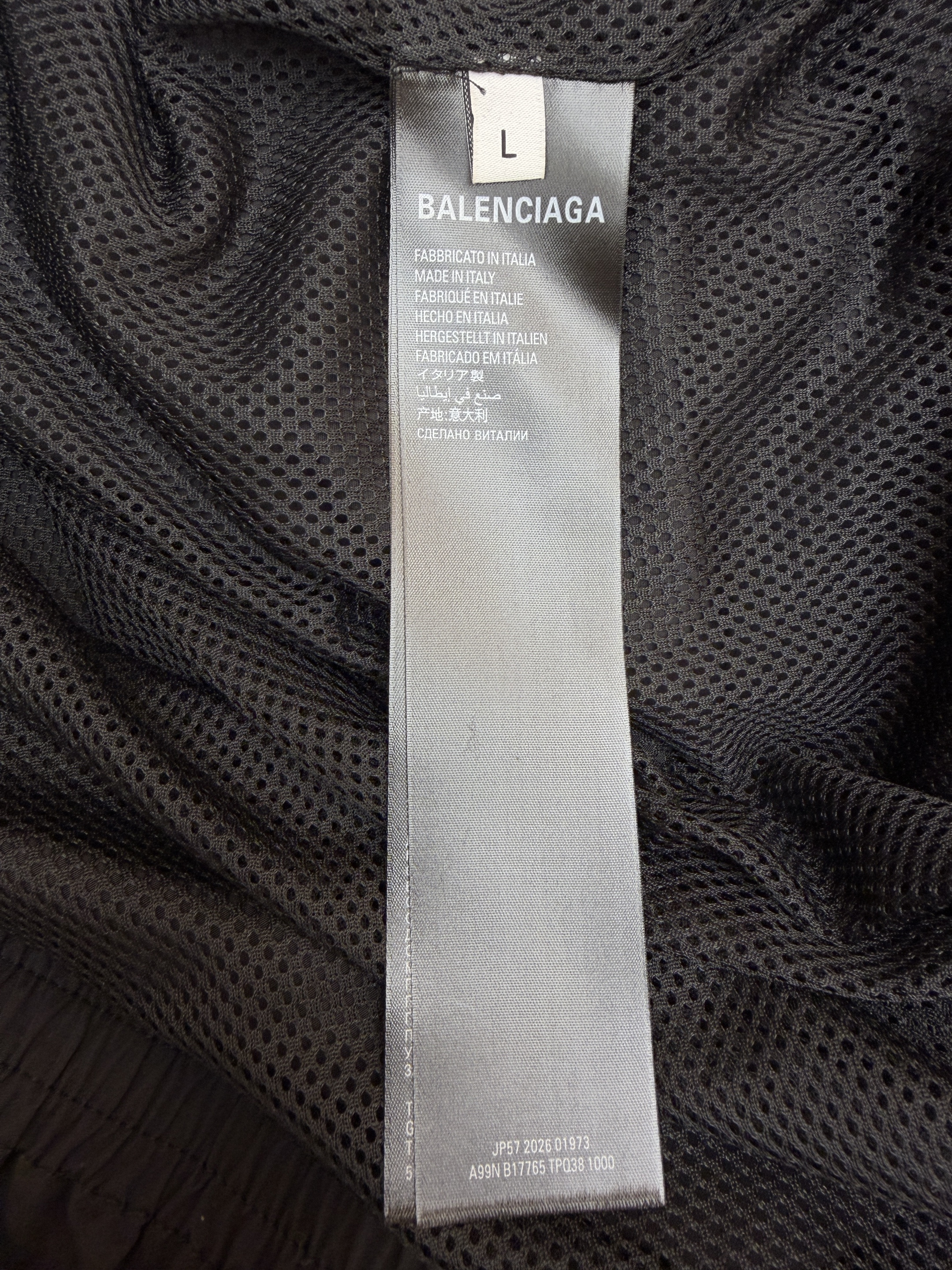 Balenciaga 巴黎世家 3B字母logo拉链立领外套 夹克 运动衫 长袖 黑色 蓝色 C0