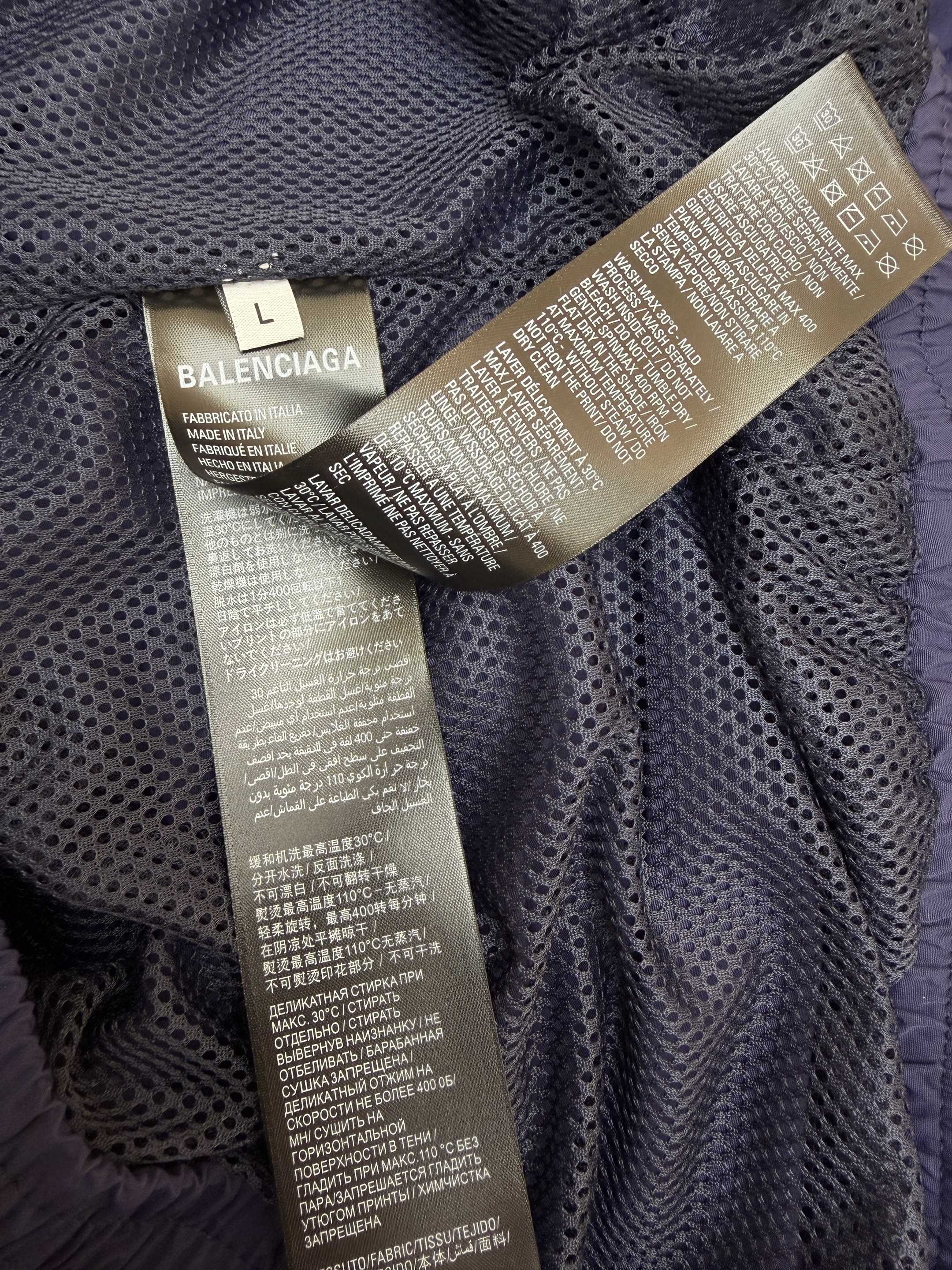 Balenciaga 巴黎世家 3B字母logo拉链立领外套 夹克 运动衫 长袖 黑色 蓝色 C0