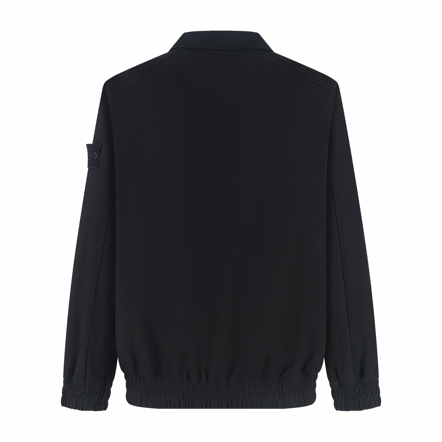 STONE ISLAND 石头岛 Ghost Pieces幽灵系列 Alcantara拉链皮衣外套 夹克 长袖 黑色 C5