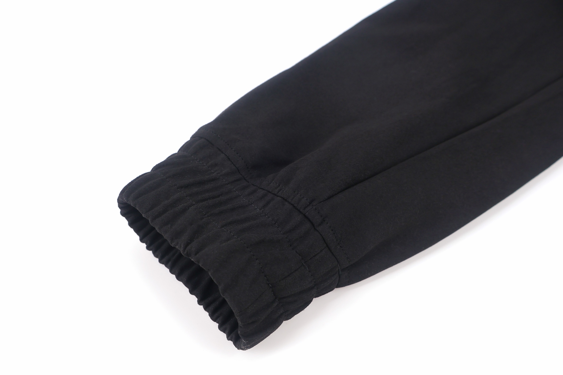 STONE ISLAND 石头岛 Ghost Pieces幽灵系列 Alcantara拉链皮衣外套 夹克 长袖 黑色 C5
