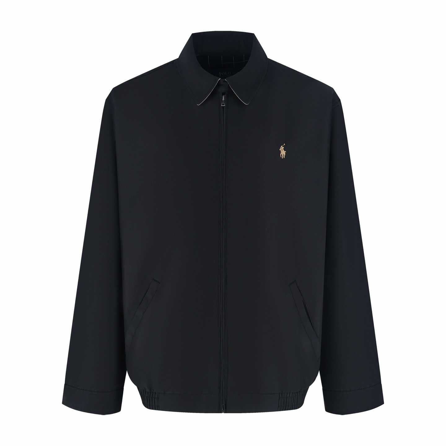 Ralph Lauren 拉夫劳伦 刺绣拉链夹克 外套 长袖 杏色 黑色 B2