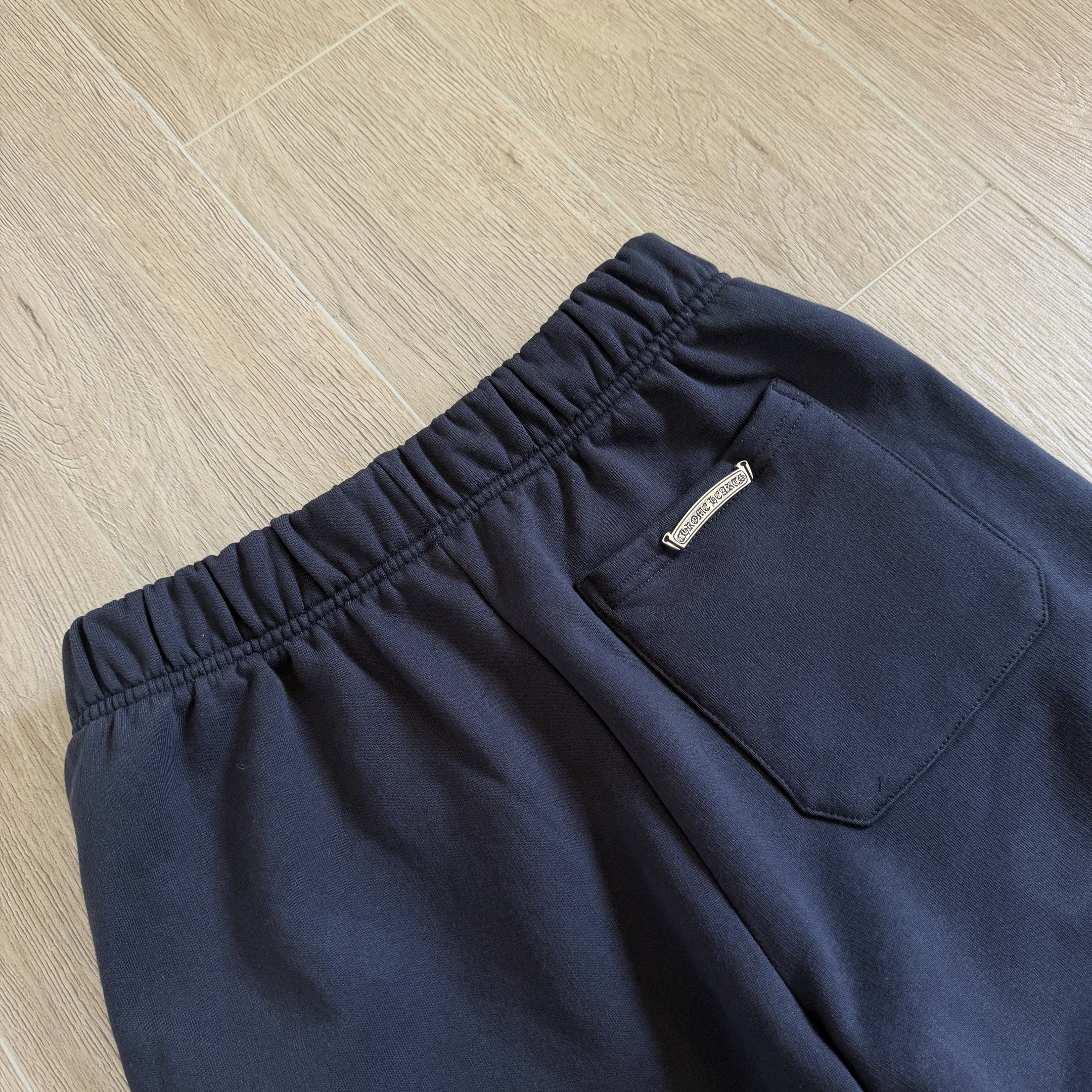 925 Chrome Hearts CH 克罗心 十字架拼皮松紧腰短裤 裤子 运动裤 休闲裤 夏季 藏青色