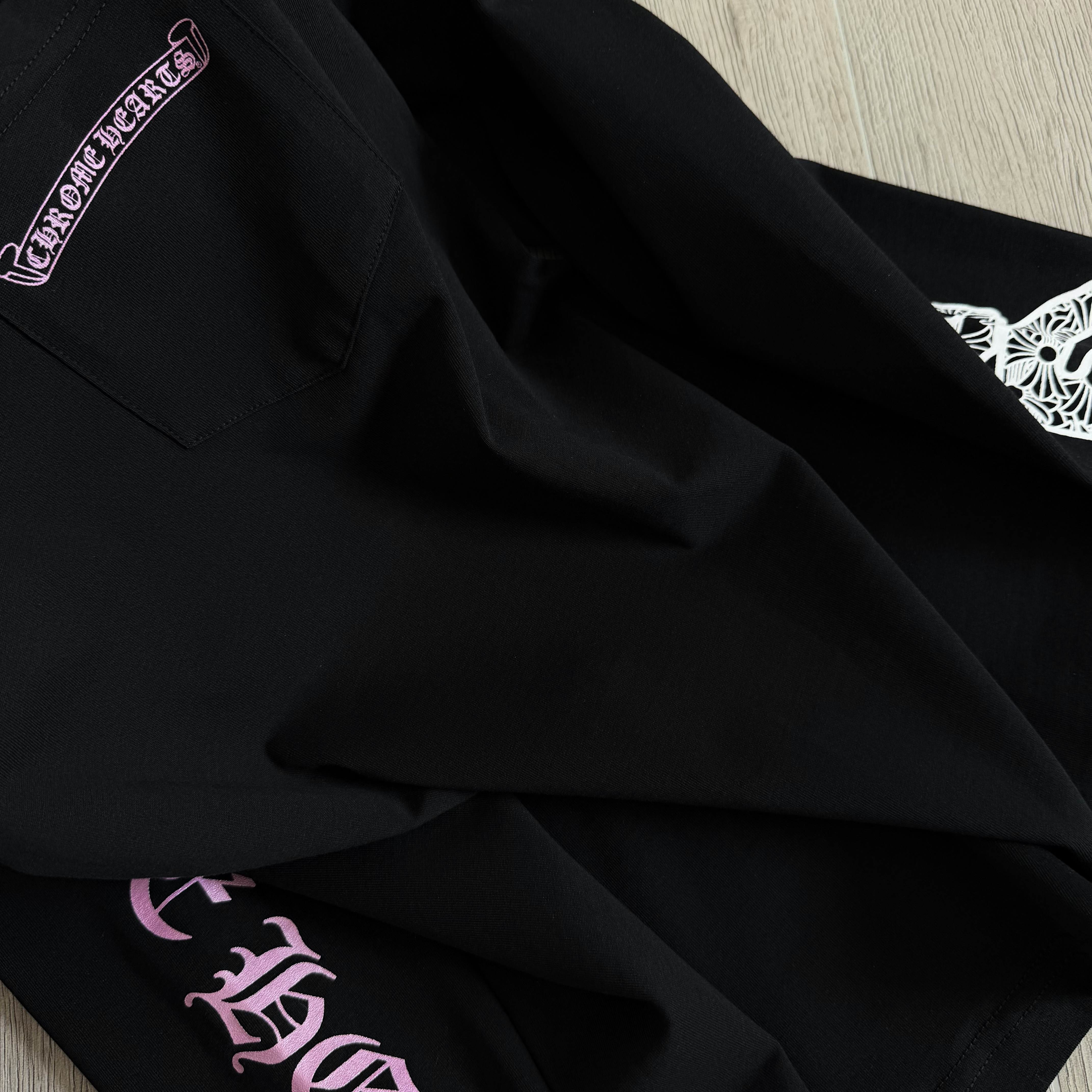 Chrome Hearts Deadly Doll 克罗心联名舞女圆领T恤 卫衣 长袖 花臂 黑色 
