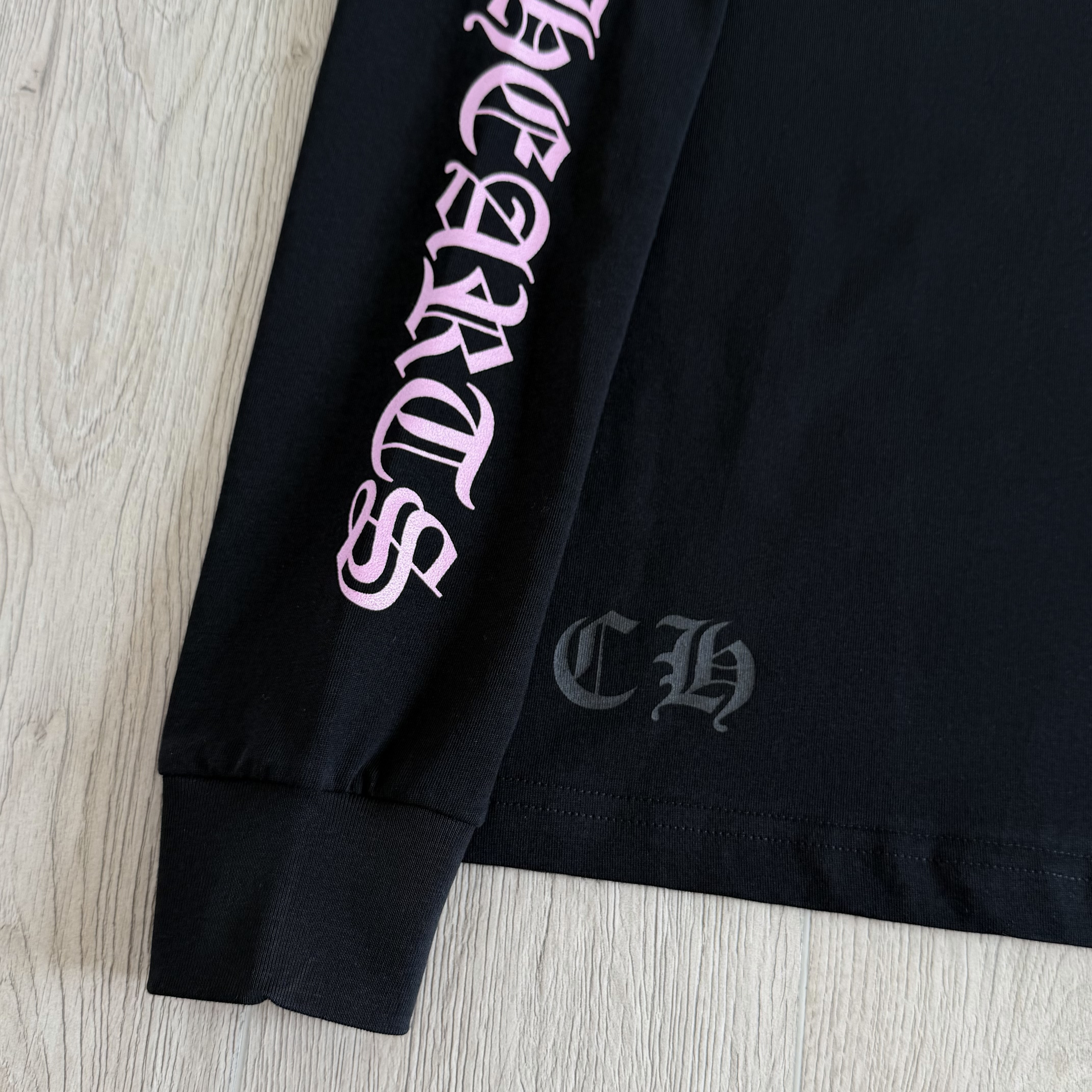 Chrome Hearts Deadly Doll 克罗心联名舞女圆领T恤 卫衣 长袖 花臂 黑色 
