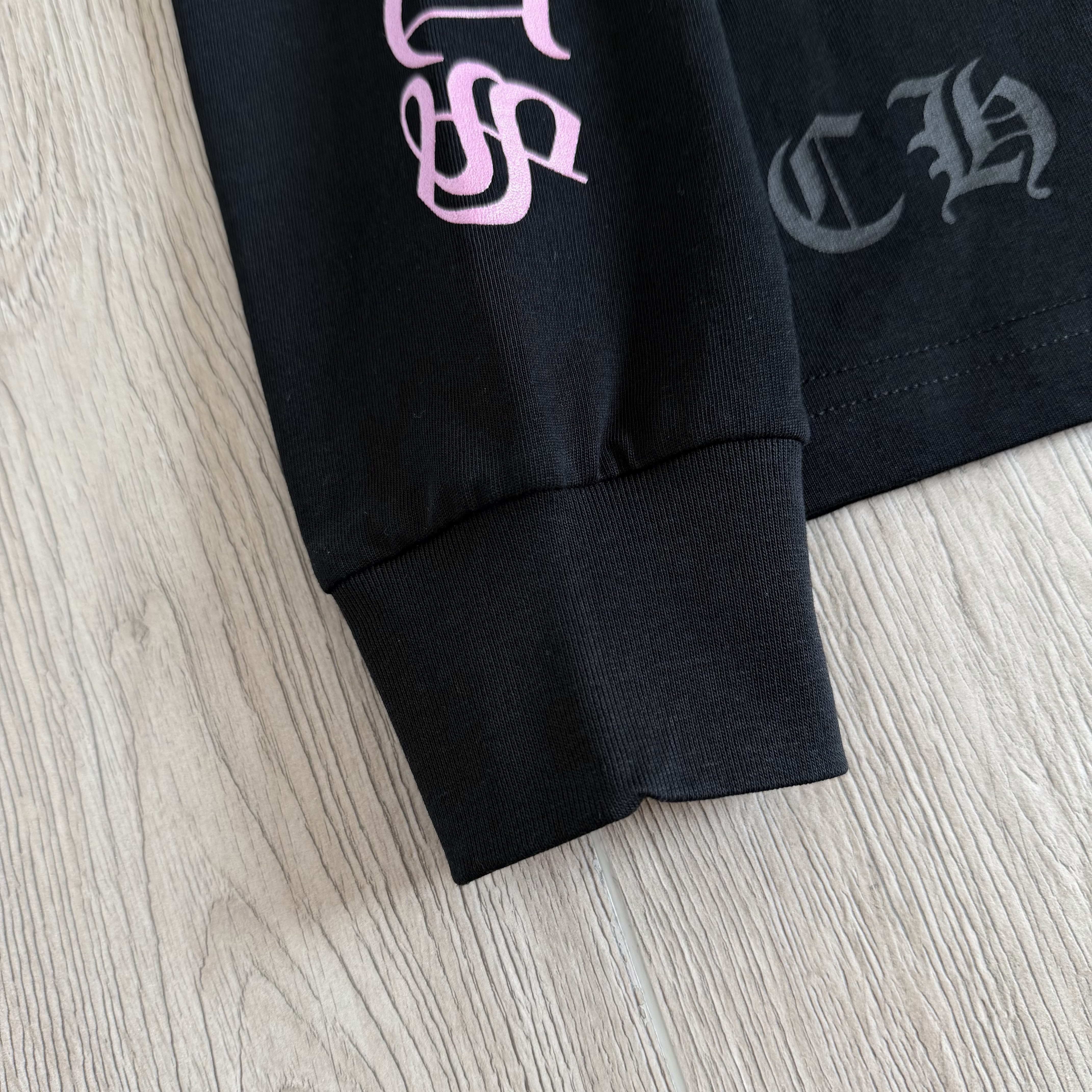 Chrome Hearts Deadly Doll 克罗心联名舞女圆领T恤 卫衣 长袖 花臂 黑色 