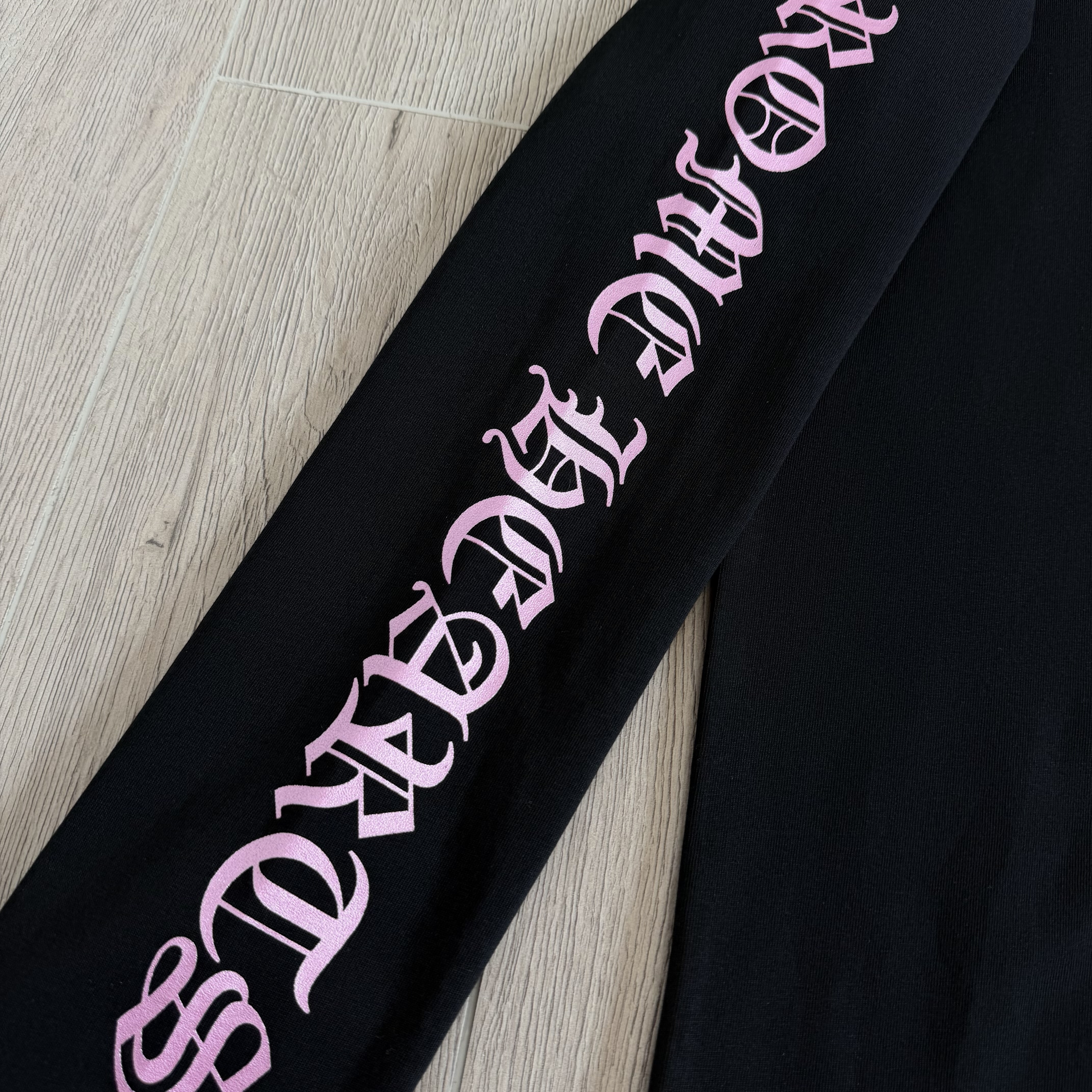 Chrome Hearts Deadly Doll 克罗心联名舞女圆领T恤 卫衣 长袖 花臂 黑色 