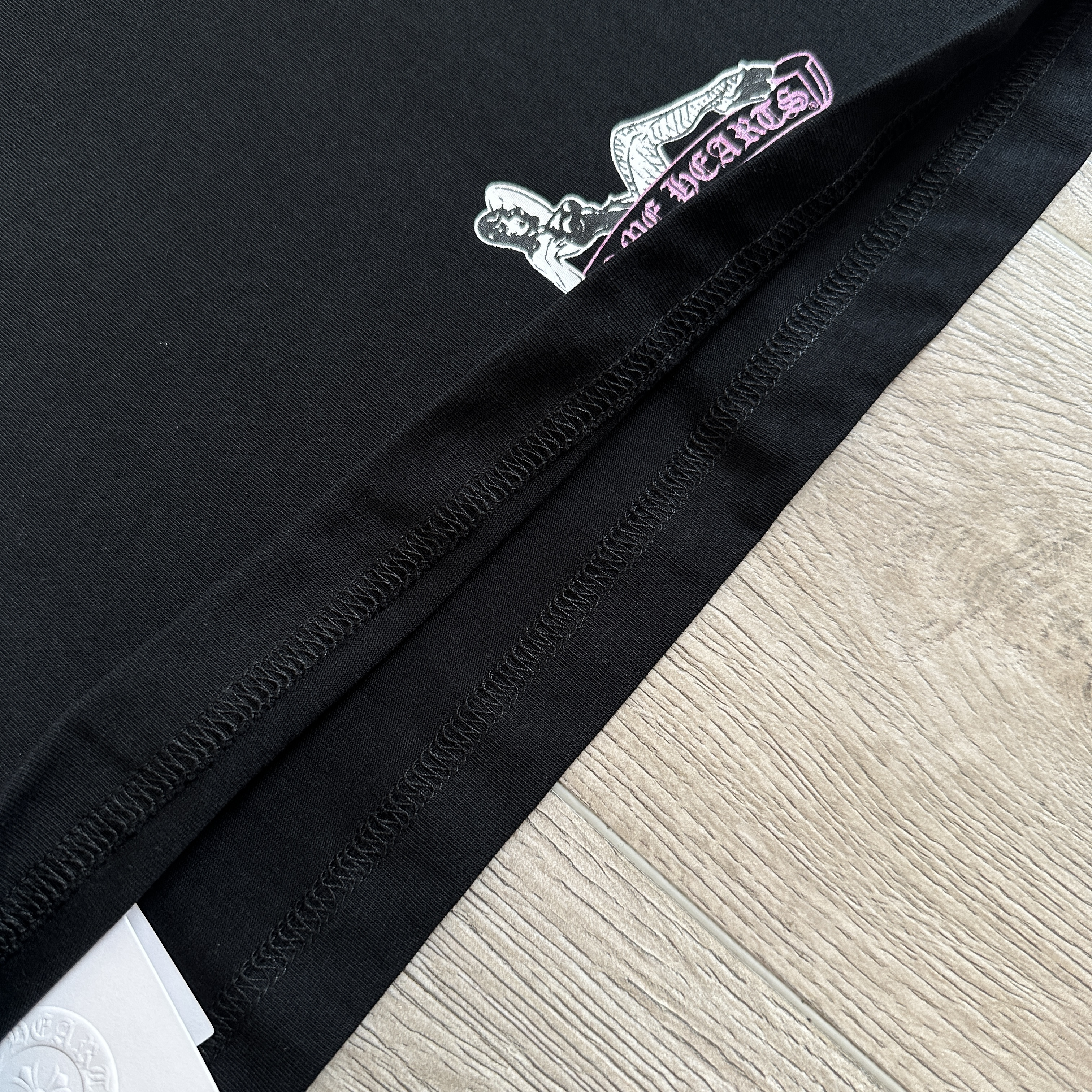 Chrome Hearts Deadly Doll 克罗心联名舞女圆领T恤 卫衣 长袖 花臂 黑色 