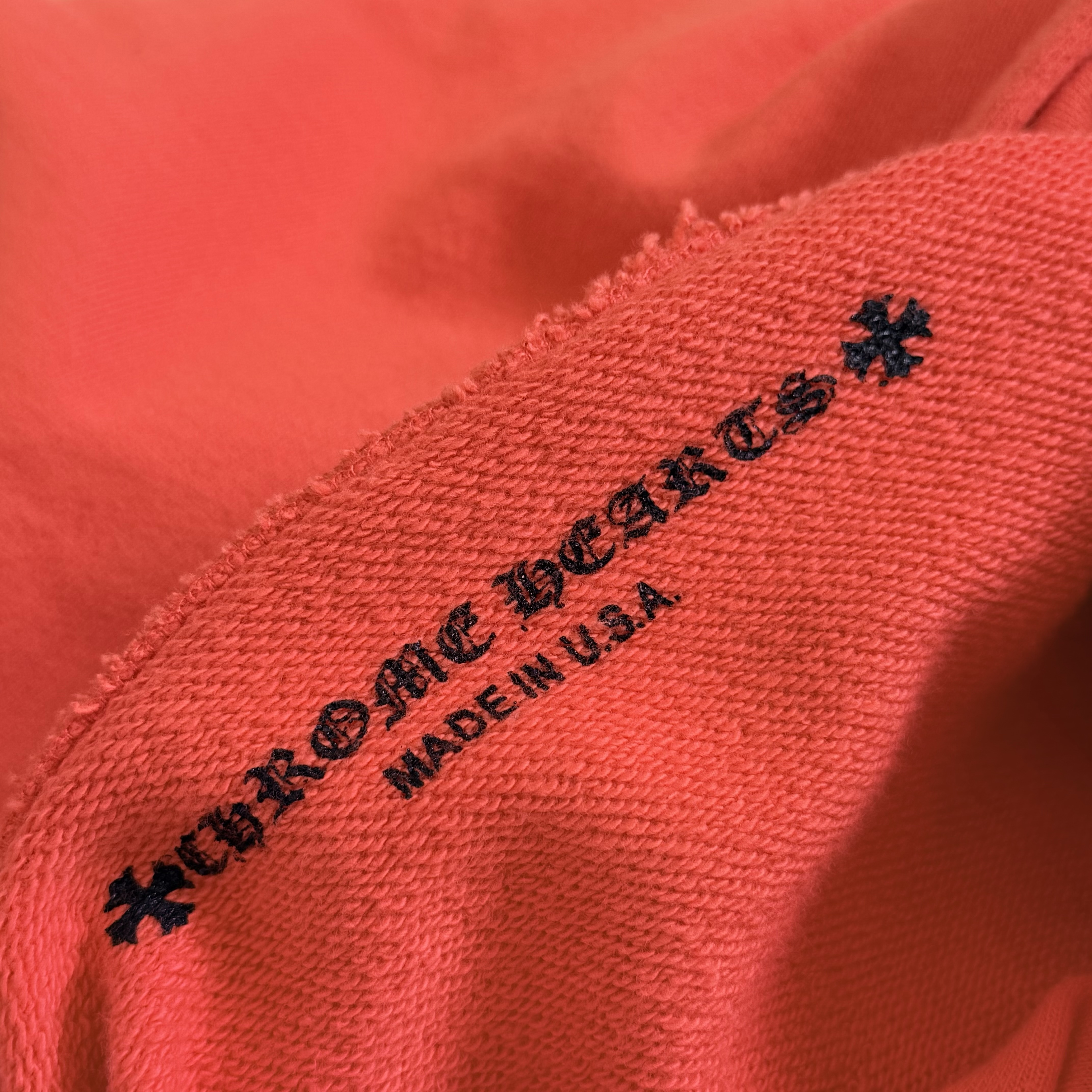Chrome Hearts 克罗心 matty boy 涂鸦系列连帽卫衣 连帽衫 外套 长袖 橙红色