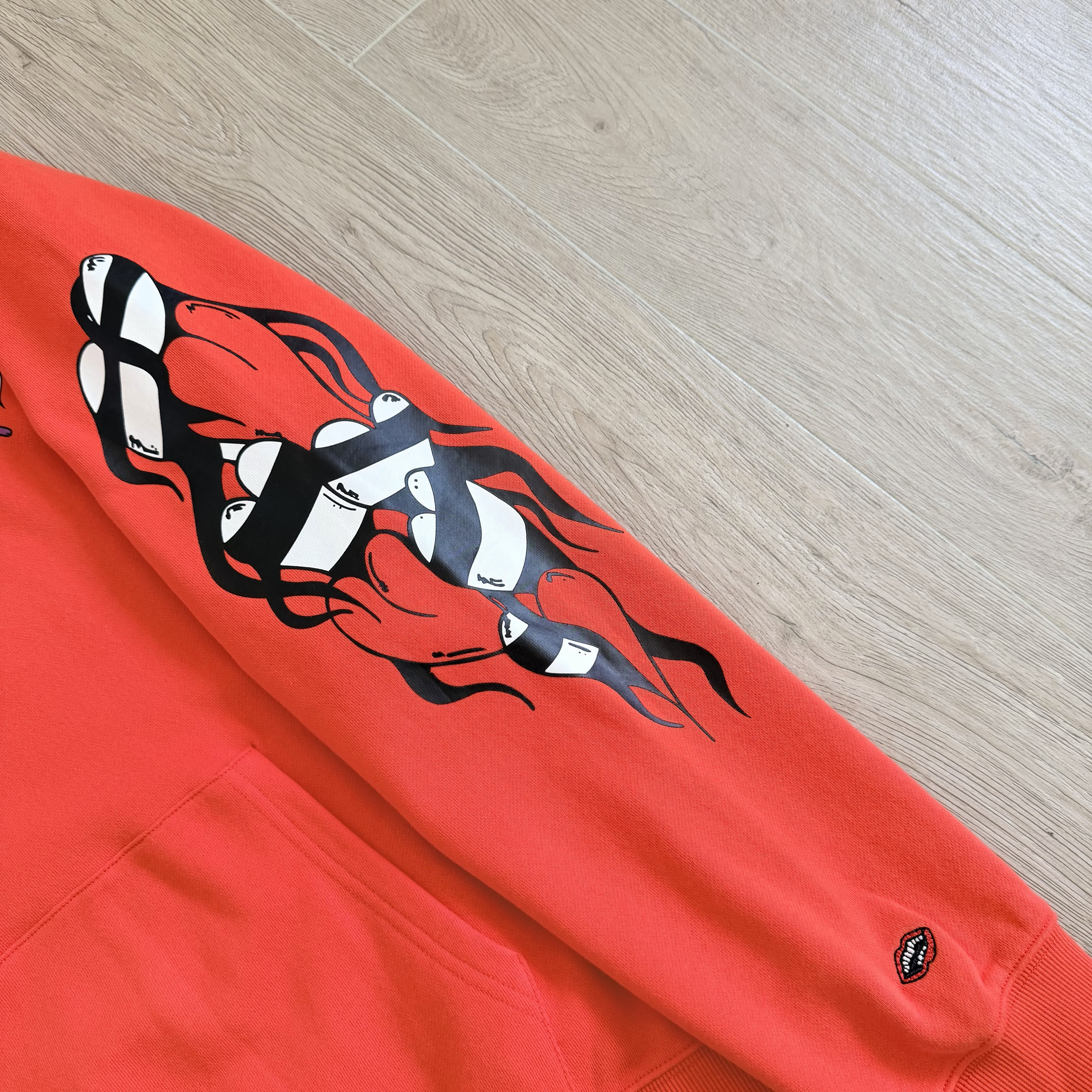 Chrome Hearts 克罗心 matty boy 涂鸦系列连帽卫衣 连帽衫 外套 长袖 橙红色