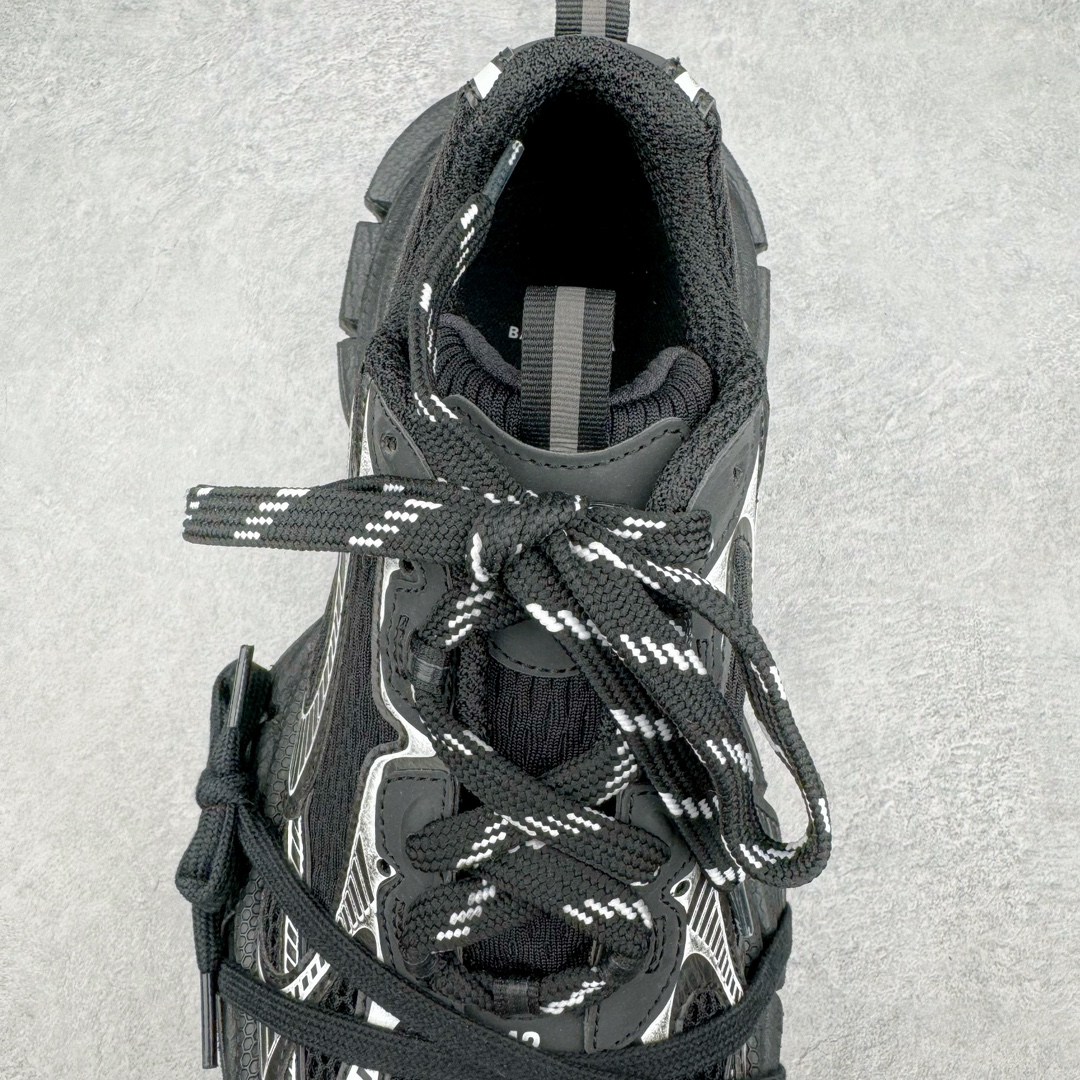 Balenciaga 巴黎世家 3XL 网布 系带 做旧 黑银 低筒 老爹鞋 运动 复古板鞋 休闲鞋 男鞋 女鞋 黑银 734734W3XL11090