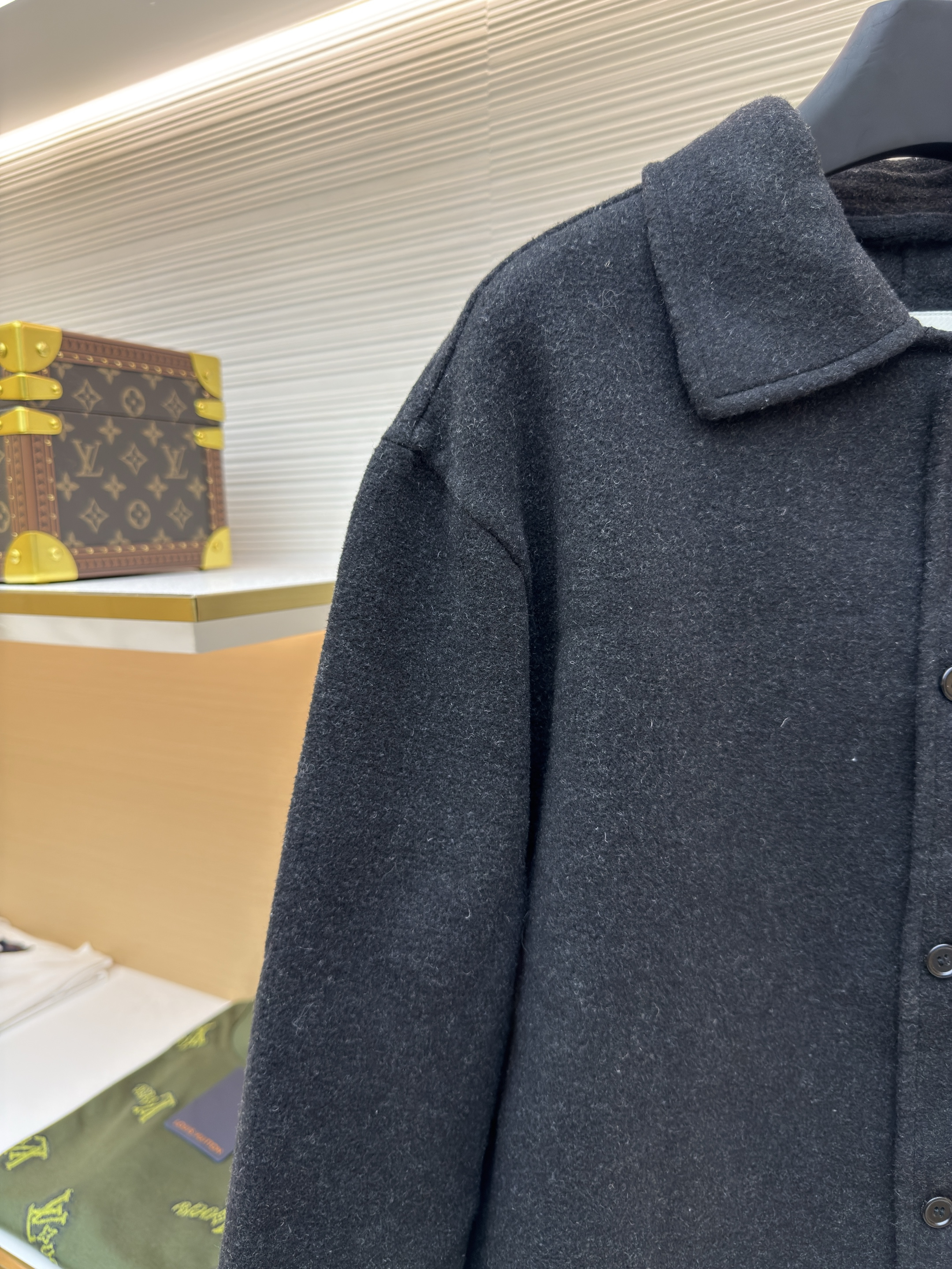 Burberry 巴宝莉 战马色织双面呢外套 夹克 长袖 秋冬 深灰色 D0