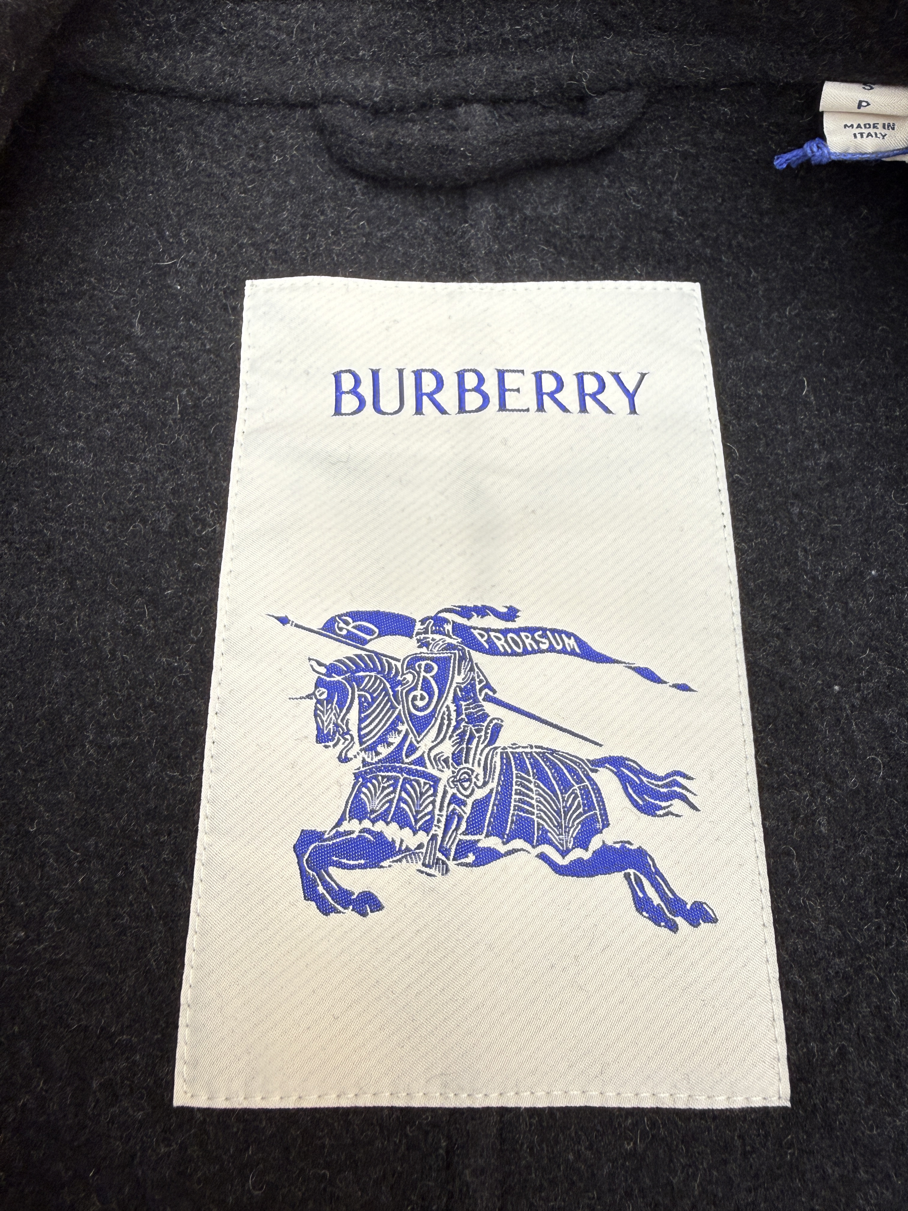 Burberry 巴宝莉 战马色织双面呢外套 夹克 长袖 秋冬 深灰色 D0