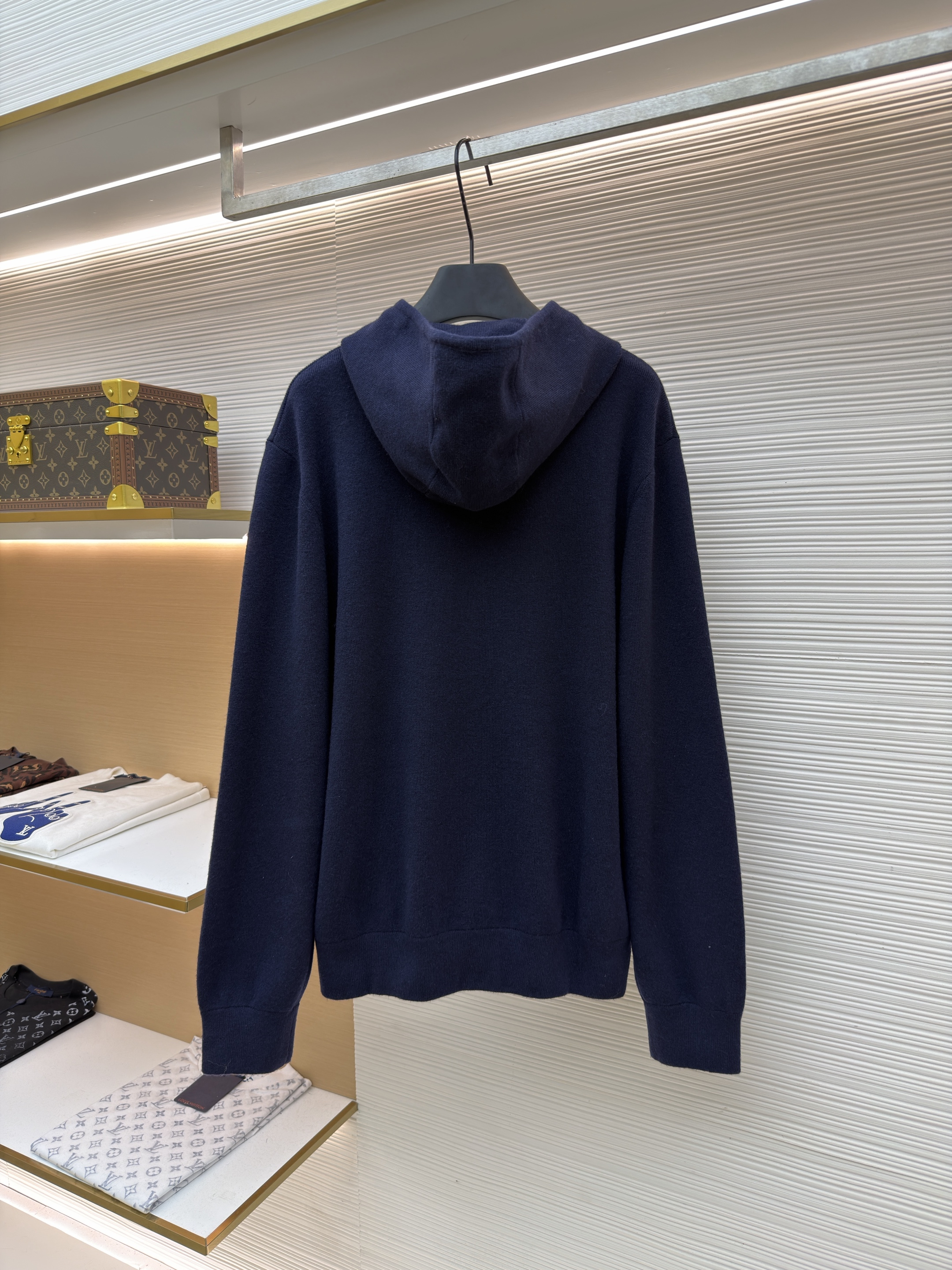 Burberry 巴宝莉 刺绣针织拉链连帽开衫 外套 针织衫 长袖 秋冬 灰色 藏蓝色 黑色 C0