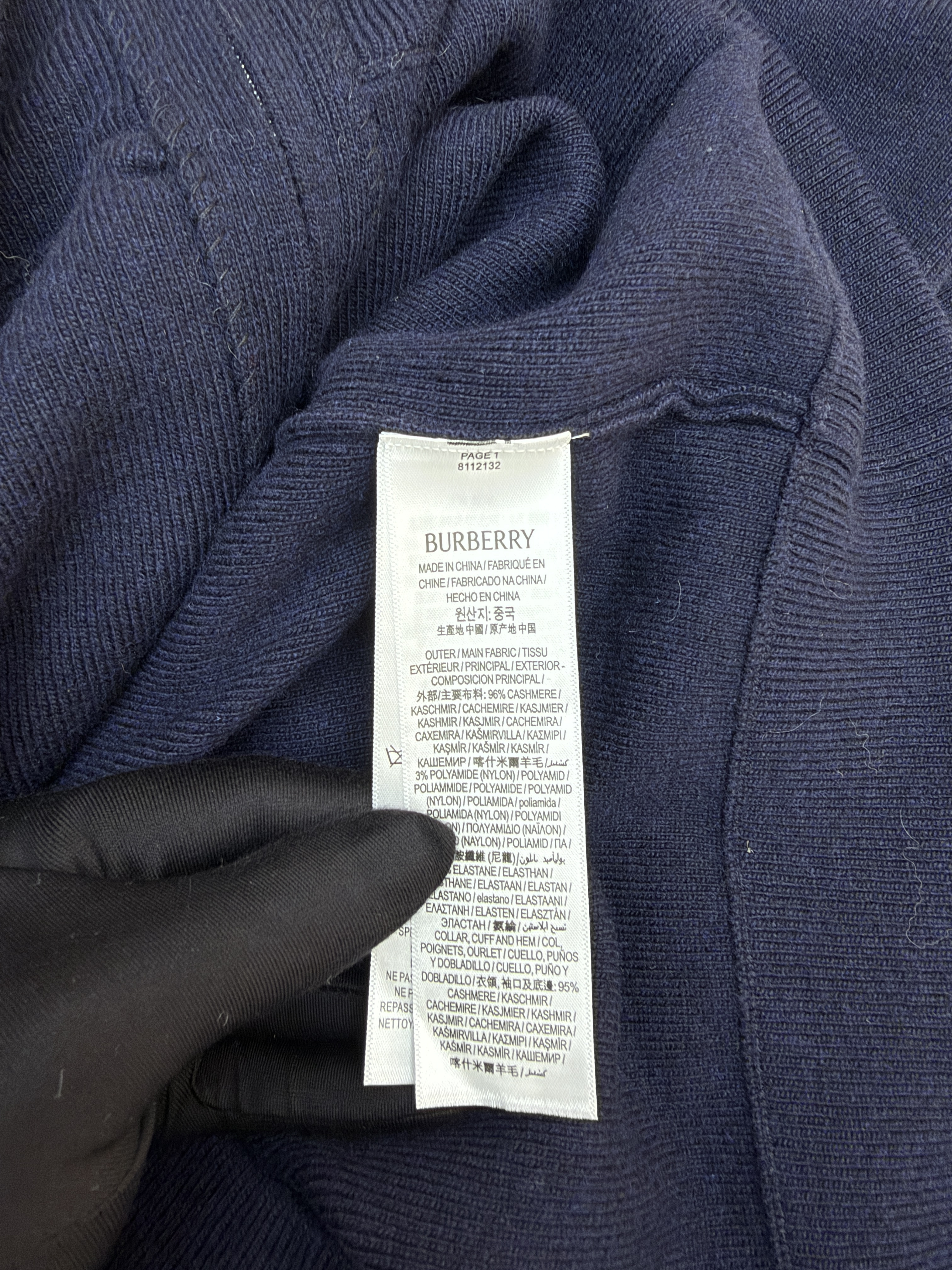Burberry 巴宝莉 刺绣针织拉链连帽开衫 外套 针织衫 长袖 秋冬 灰色 藏蓝色 黑色 C0