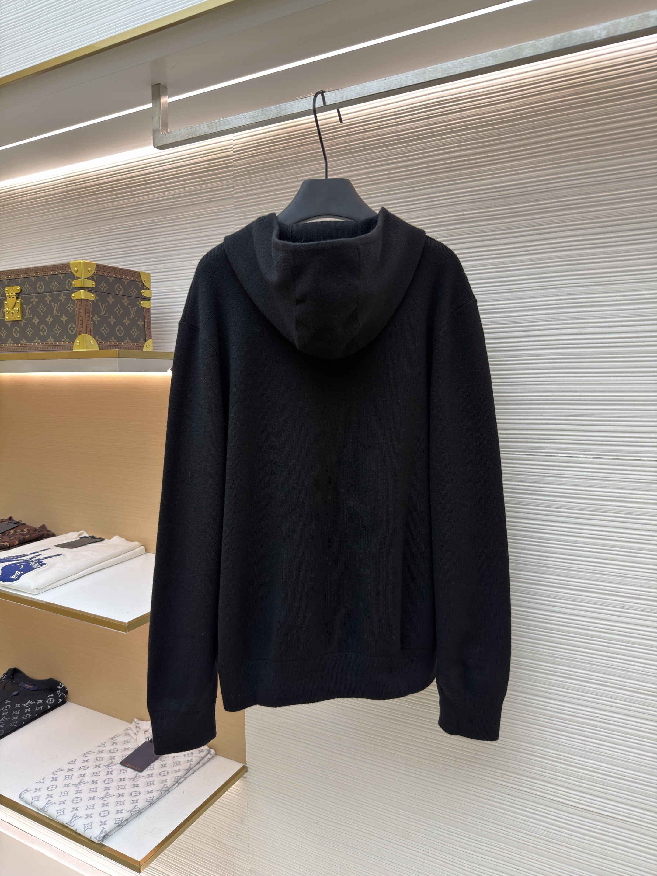Burberry 巴宝莉 刺绣针织拉链连帽开衫 外套 针织衫 长袖 秋冬 灰色 藏蓝色 黑色 C0