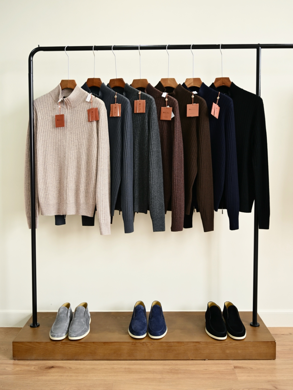 Loro Piana LP Men's cashmere turtleneck cardigan 羊绒开衫长袖 -LP0106-B0