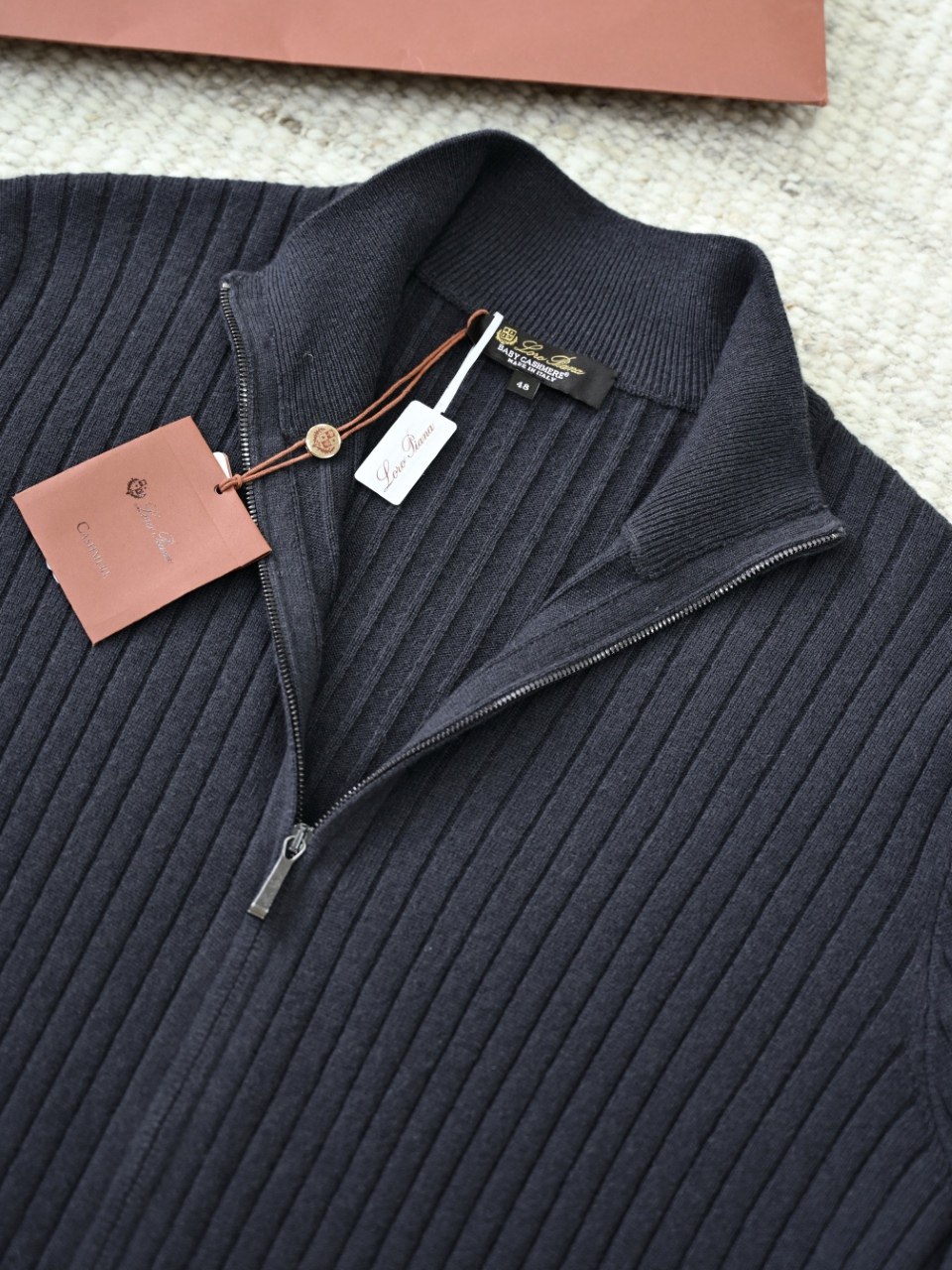Loro Piana LP Men's cashmere turtleneck cardigan 羊绒开衫长袖 -LP0106-B0