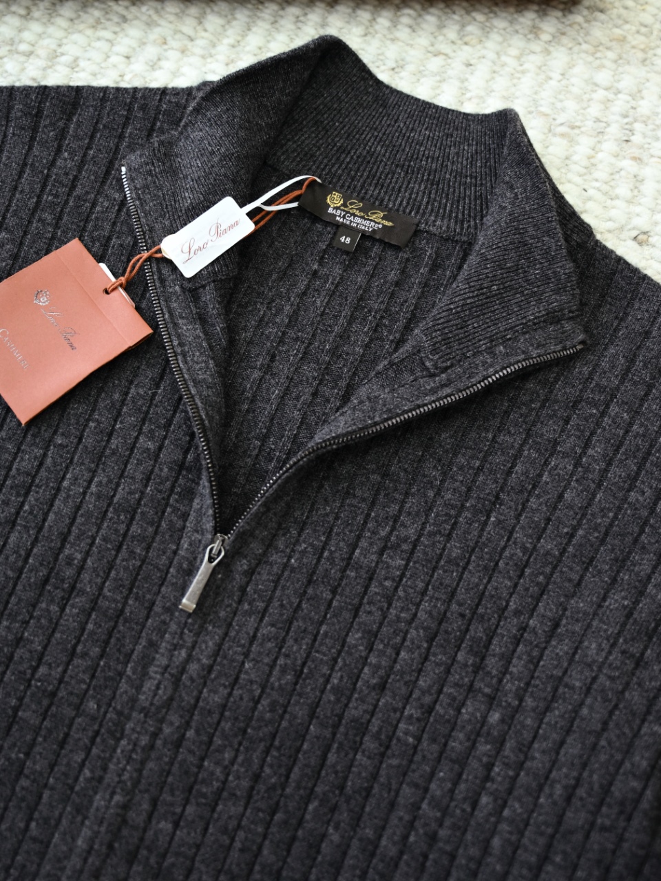 Loro Piana LP Men's cashmere turtleneck cardigan 羊绒开衫长袖 -LP0106-B0