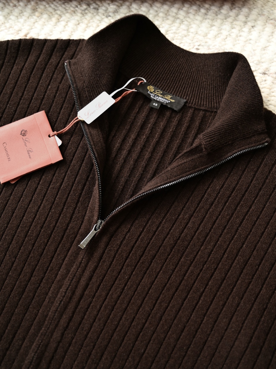 Loro Piana LP Men's cashmere turtleneck cardigan 羊绒开衫长袖 -LP0106-B0