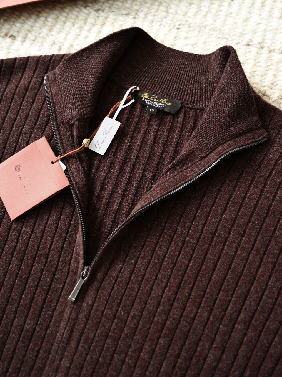 Loro Piana LP Men's cashmere turtleneck cardigan 羊绒开衫长袖 -LP0106-B0