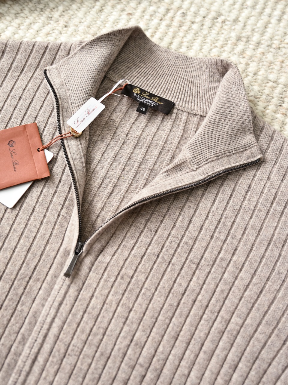 Loro Piana LP Men's cashmere turtleneck cardigan 羊绒开衫长袖 -LP0106-B0
