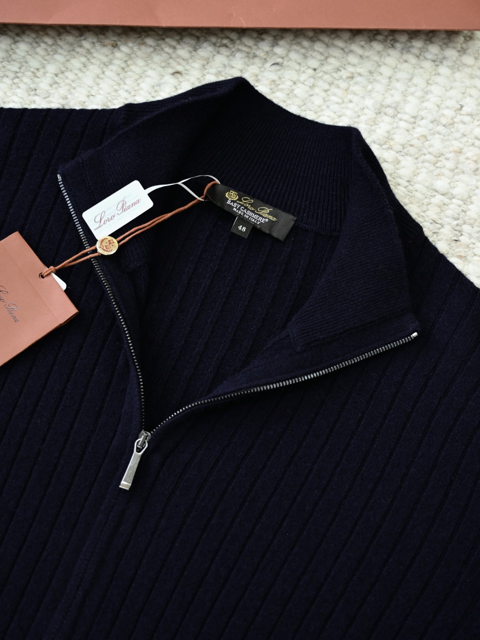 Loro Piana LP Men's cashmere turtleneck cardigan 羊绒开衫长袖 -LP0106-B0