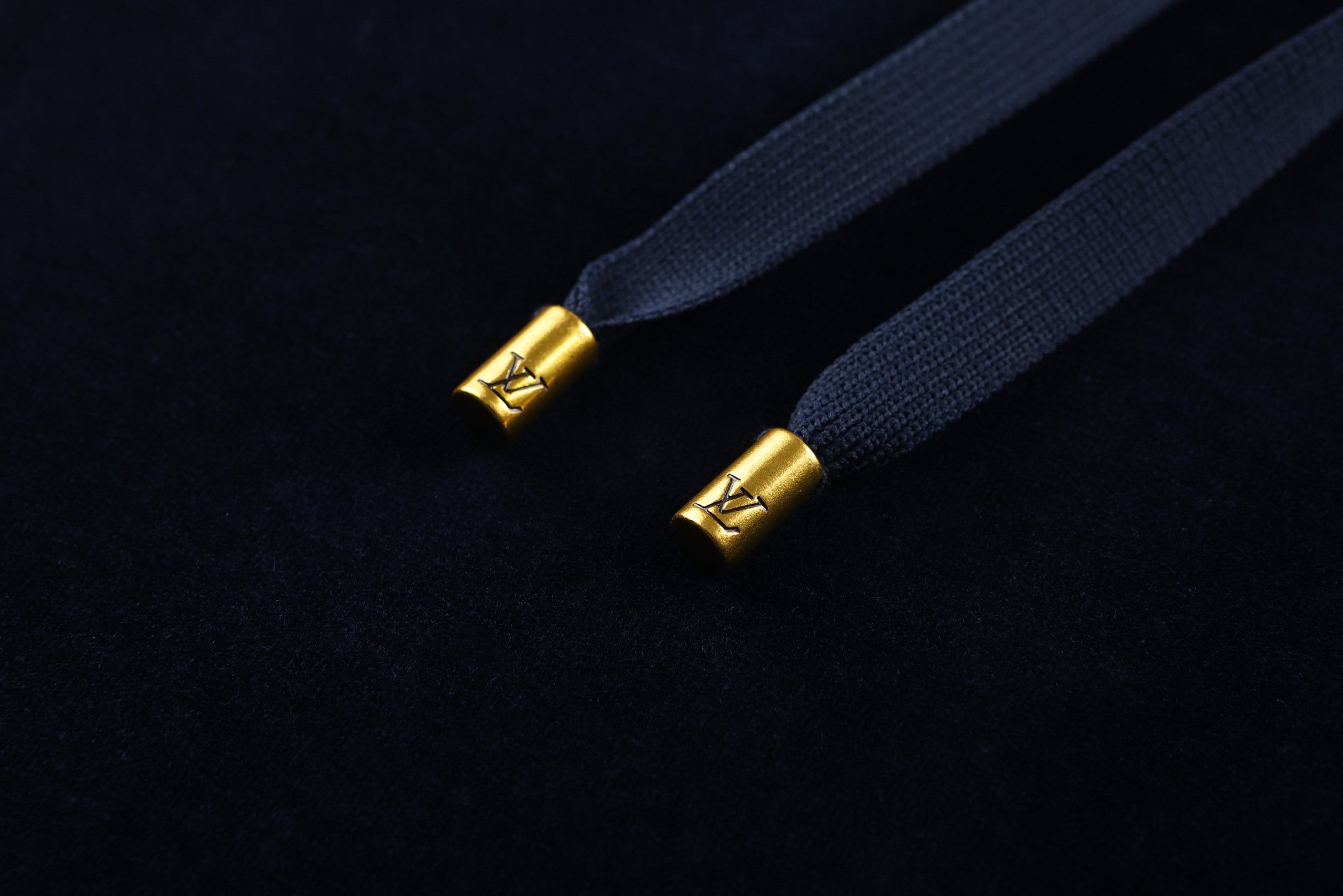 LOUIS VUITTON 路易威登 丝绒抽绳针织束脚休闲裤 运动裤 裤子 长裤 藏蓝色 B5 1AJCCL