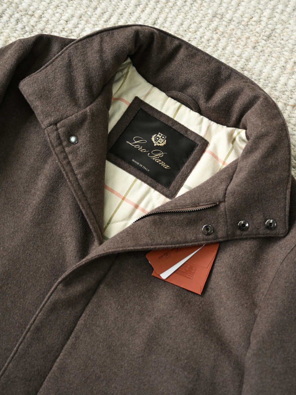 Loro Piana LP Loro Piana Style Men's Pure Cashmere Voyager Jacket 羊绒外套长袖 -LP0103-E0