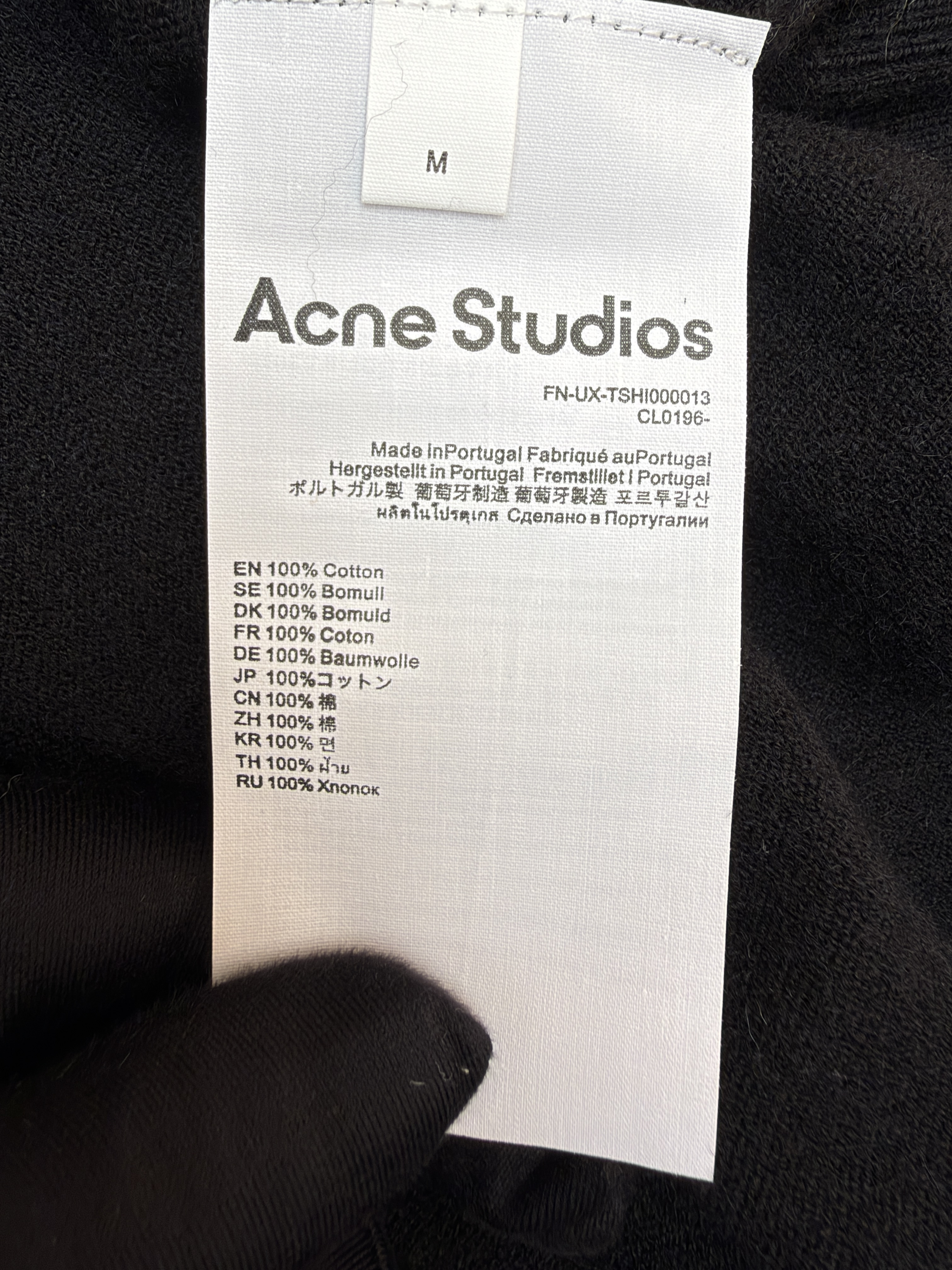 Acne Studios 徽标刺绣针织Polo衫 毛衣 针织衫 长袖 灰色 黑色 A7