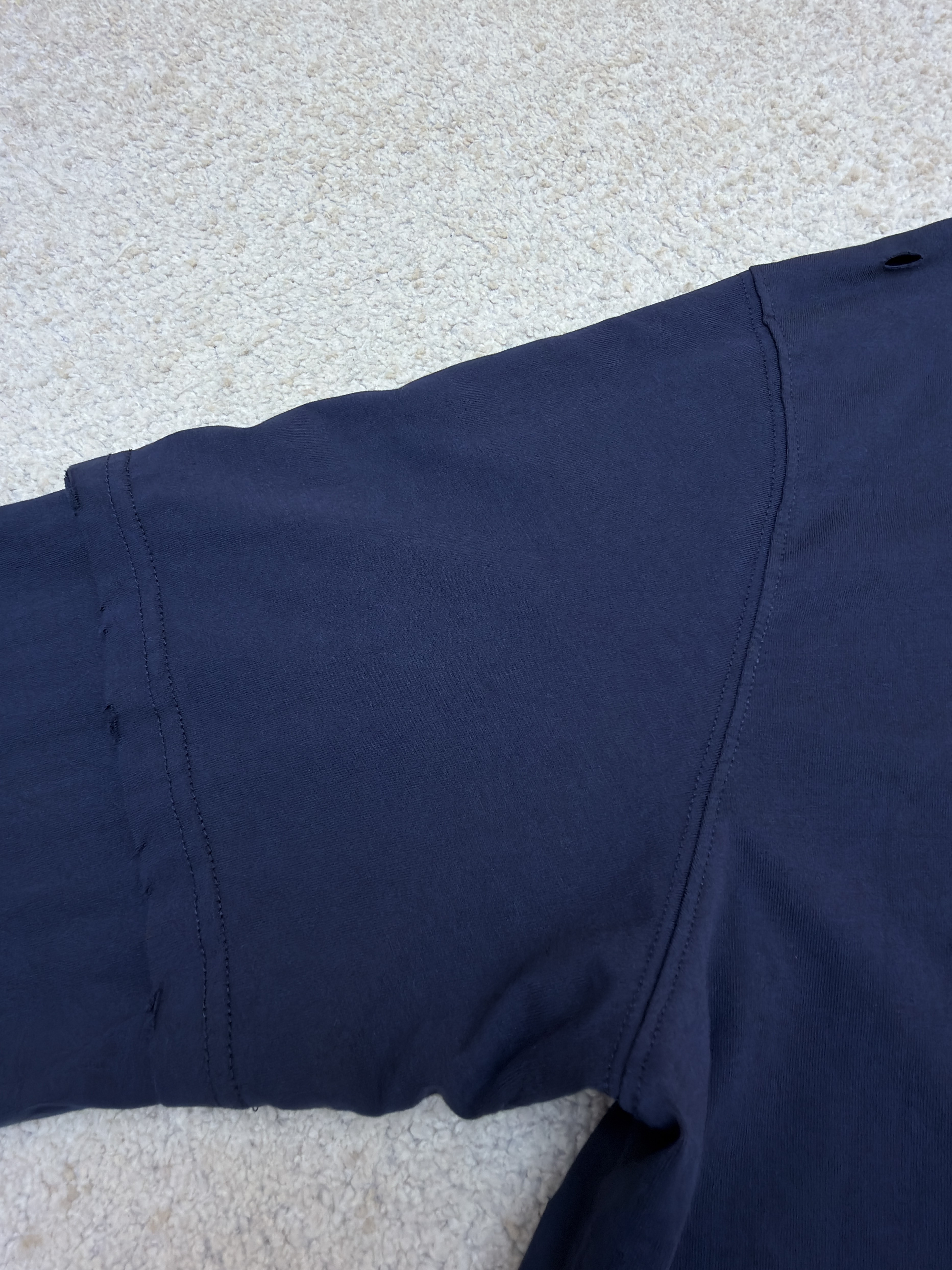Acne Studios 纽扣徽标印花假两件圆领T恤 打底衫 长袖 紫色 蓝色 A5 CL0431-833