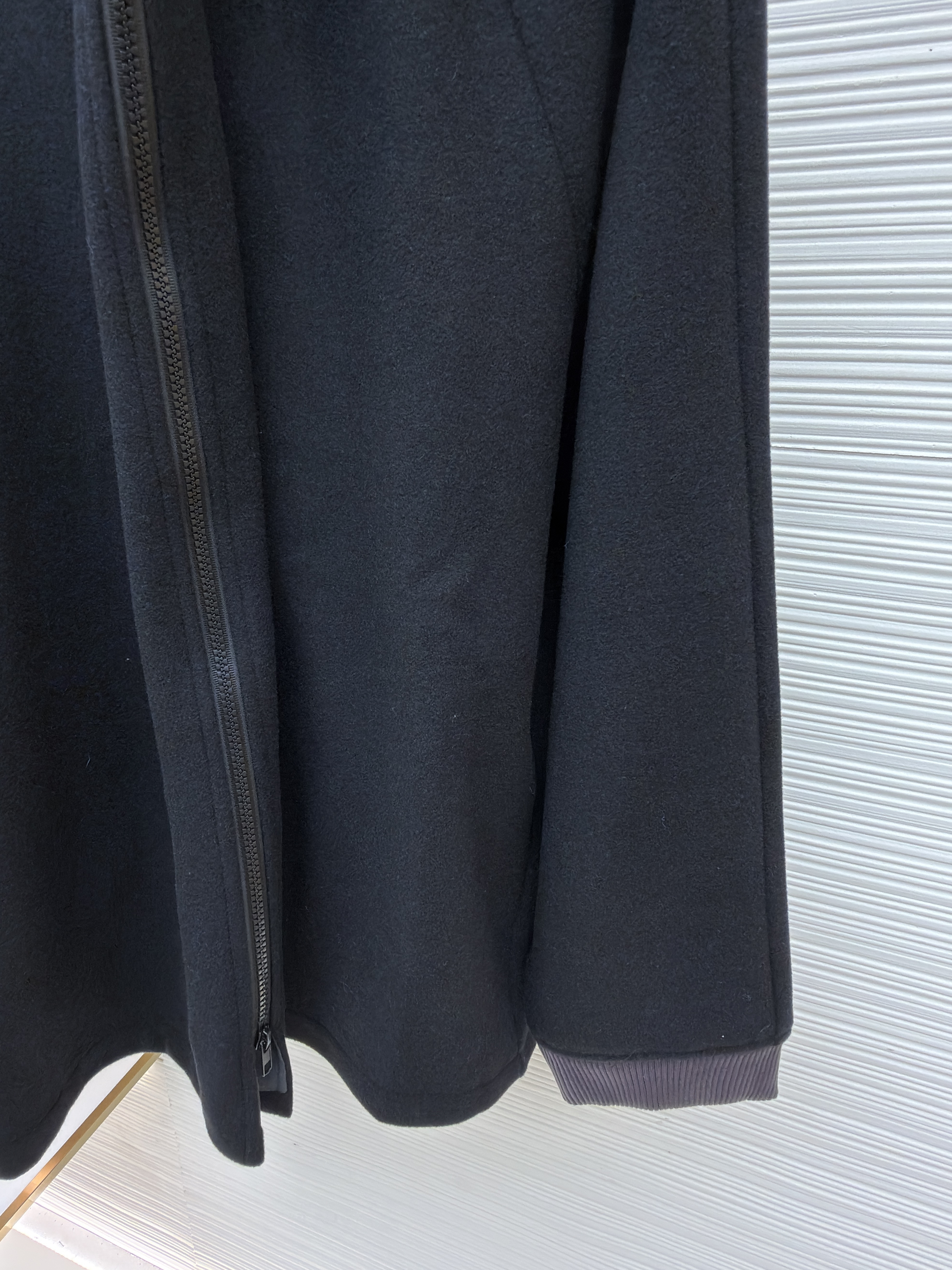 Maison Margiela 马吉拉 拼接插肩羊毛呢拉链外套 夹克 长袖 秋冬 黑色 B5 