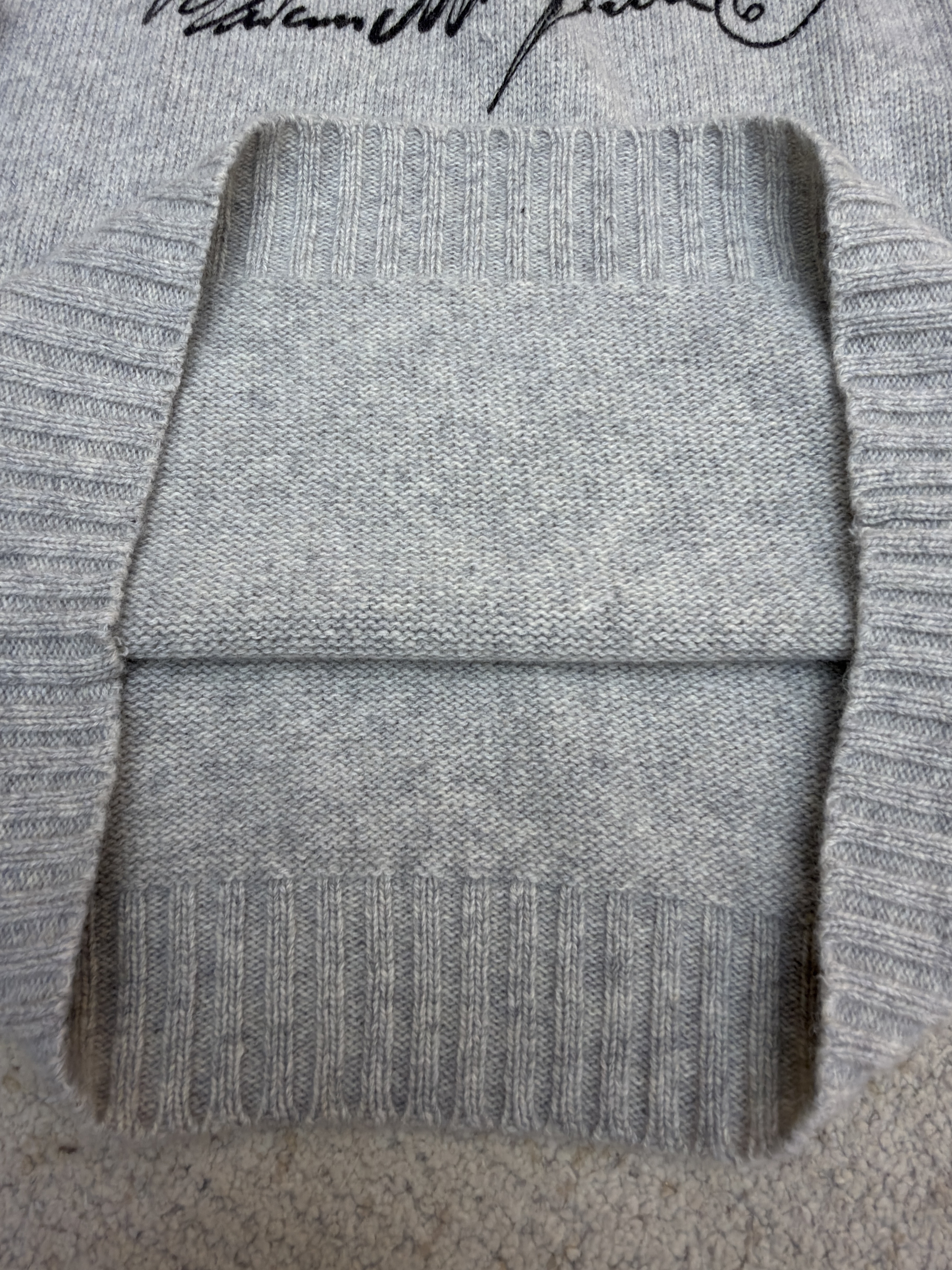 Maison Margiela 马吉拉 字母印花圆领毛衣背心 马甲 针织衫 外套 灰色 B0 