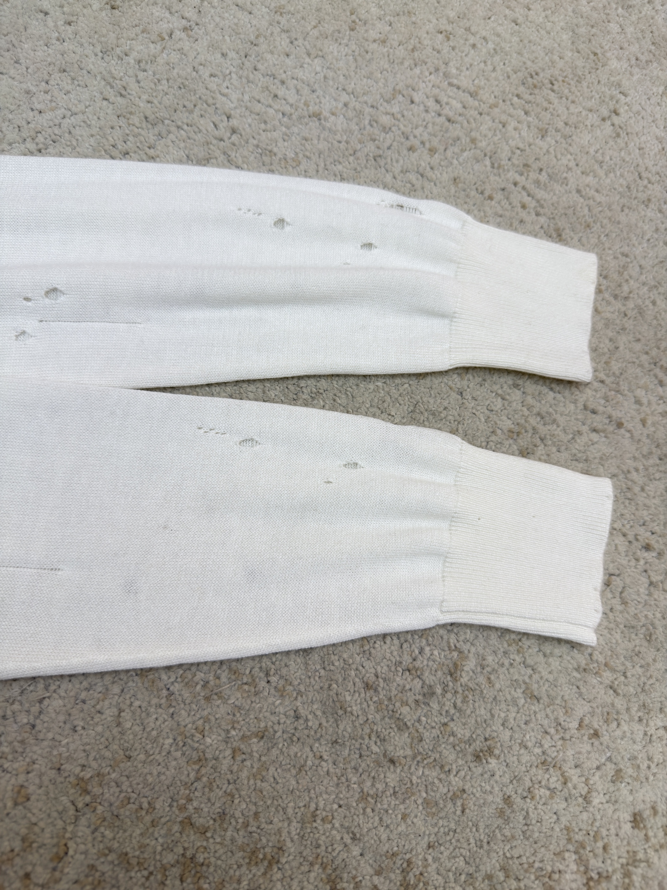 Maison Margiela 马吉拉 破洞数字圆领毛衣 针织衫 长袖 外套 白色 深灰色 B0 SH0HL0033M13134855